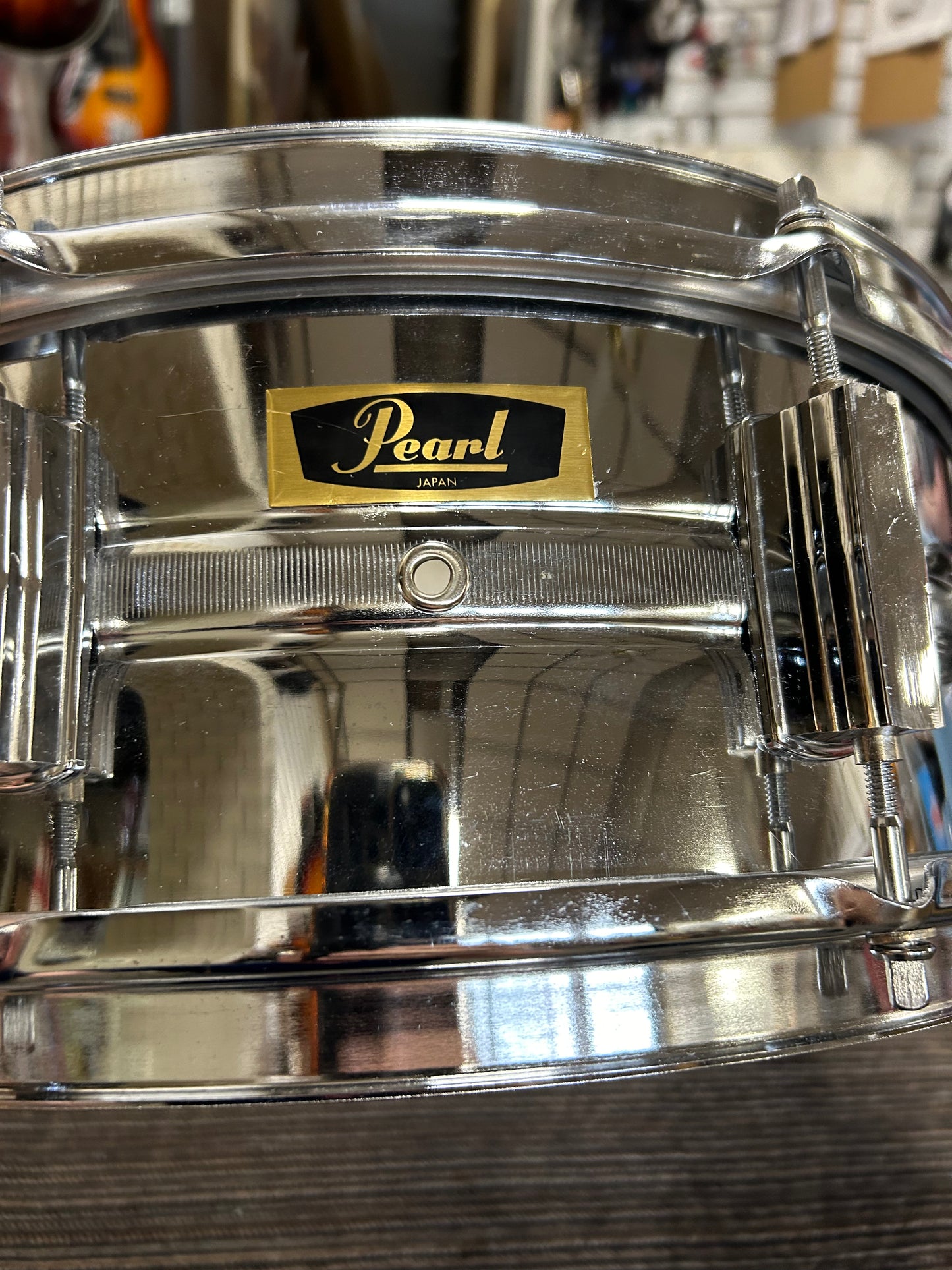 Pearl 4514 14"x5.5" Chrome Over Steel Snare Drum (Mid to Late 1970's)