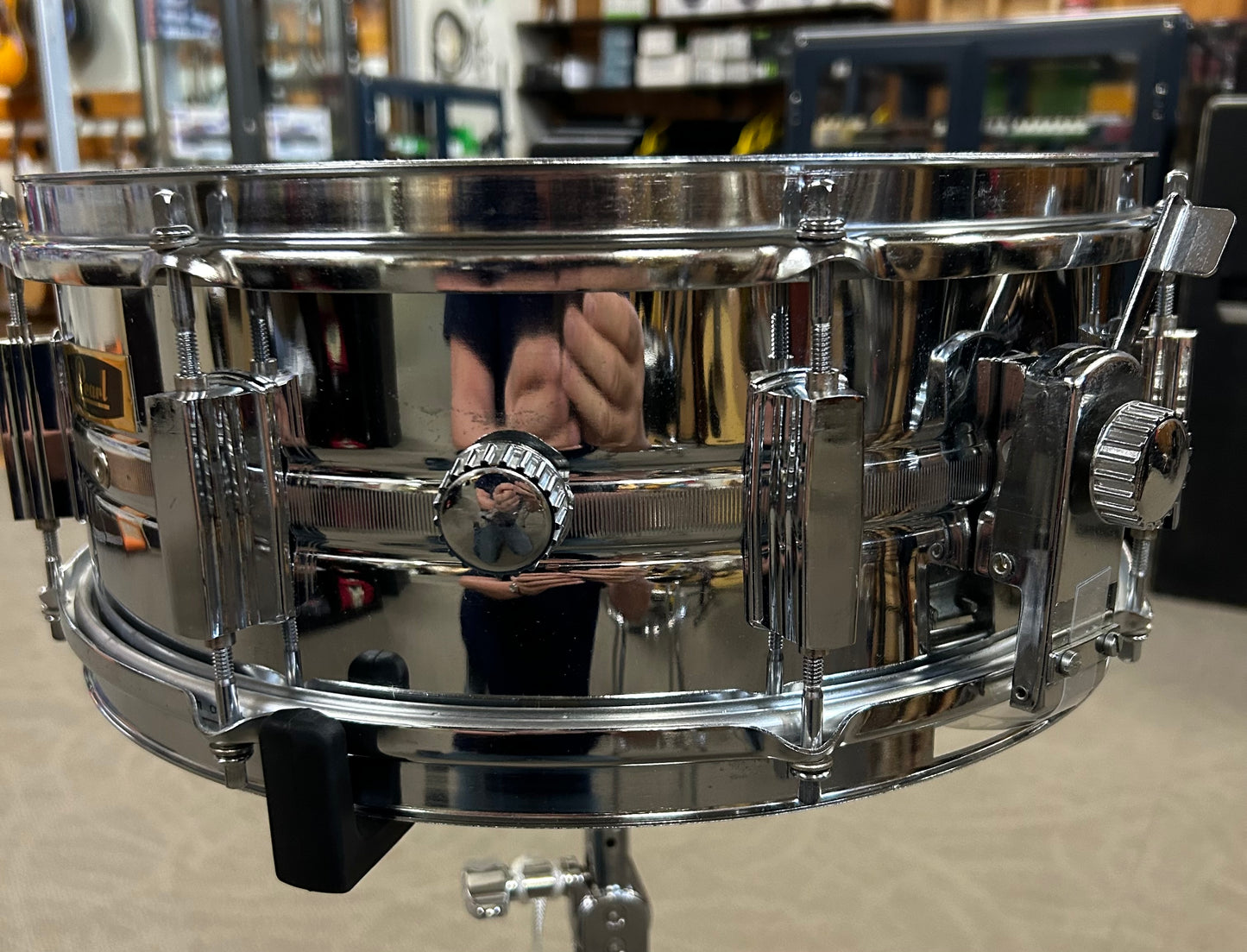 Pearl 4514 14"x5.5" Chrome Over Steel Snare Drum (Mid to Late 1970's)