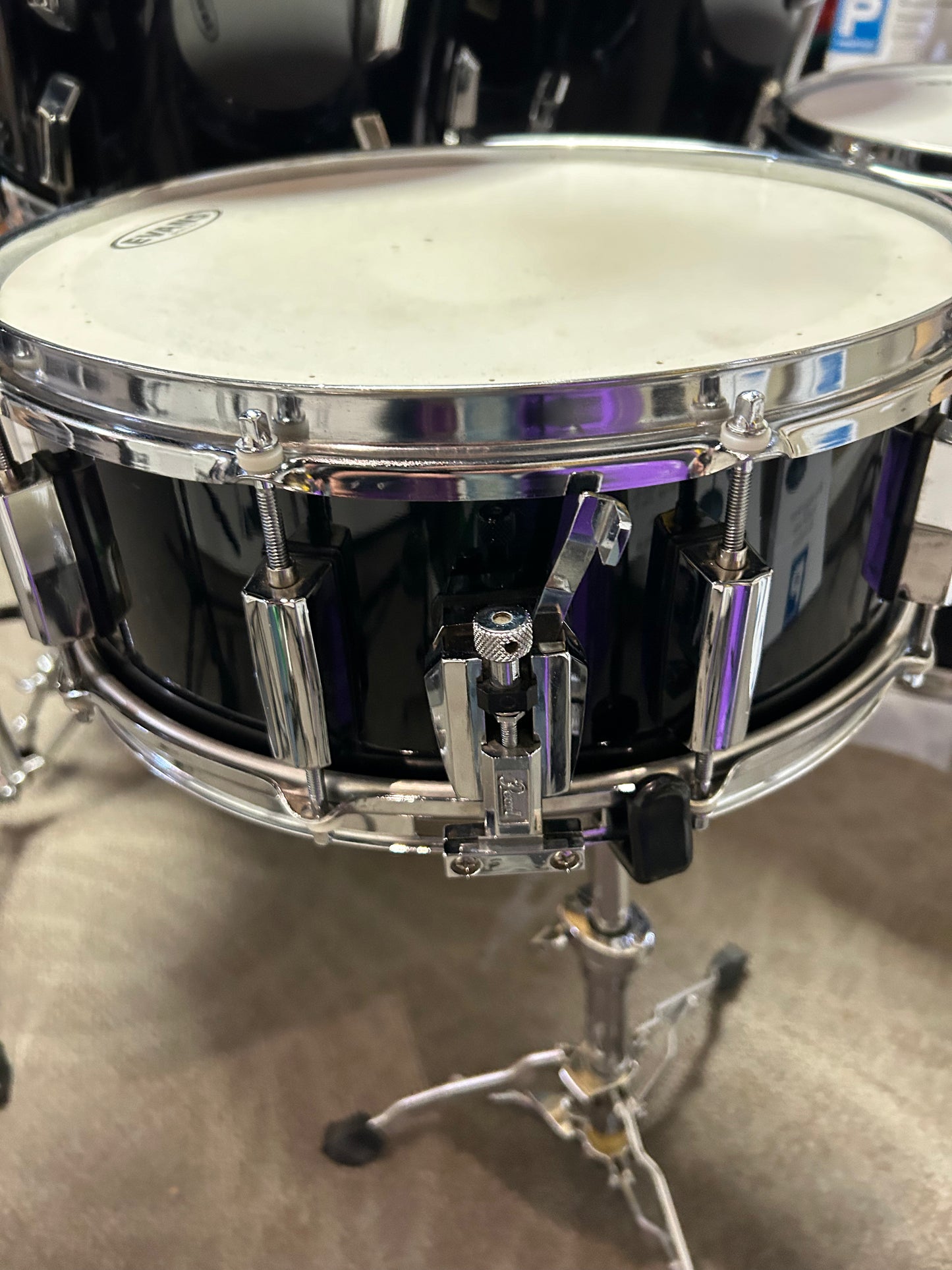 Pearl World Series 6 Piece Shell Pack - Piano Black Lacquer (1990's)