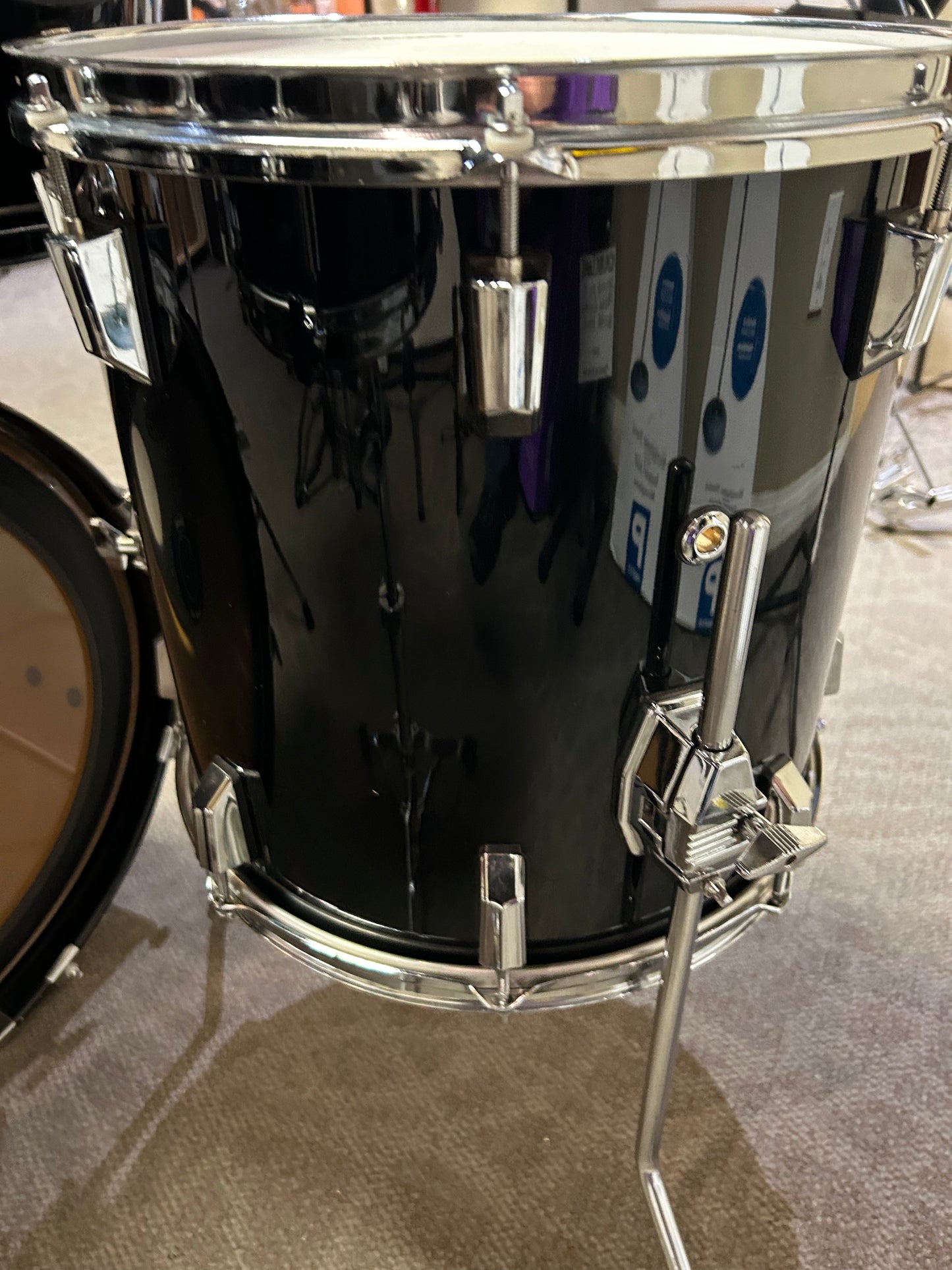 Pearl World Series 6 Piece Shell Pack - Piano Black Lacquer (1990's)