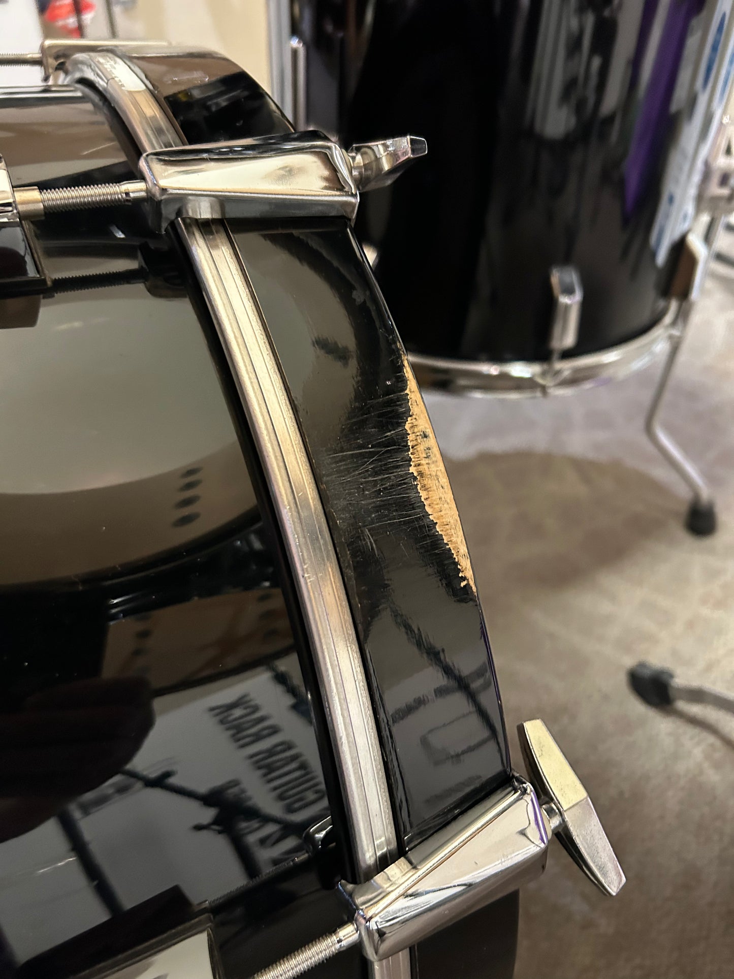 Pearl World Series 6 Piece Shell Pack - Piano Black Lacquer (1990's)
