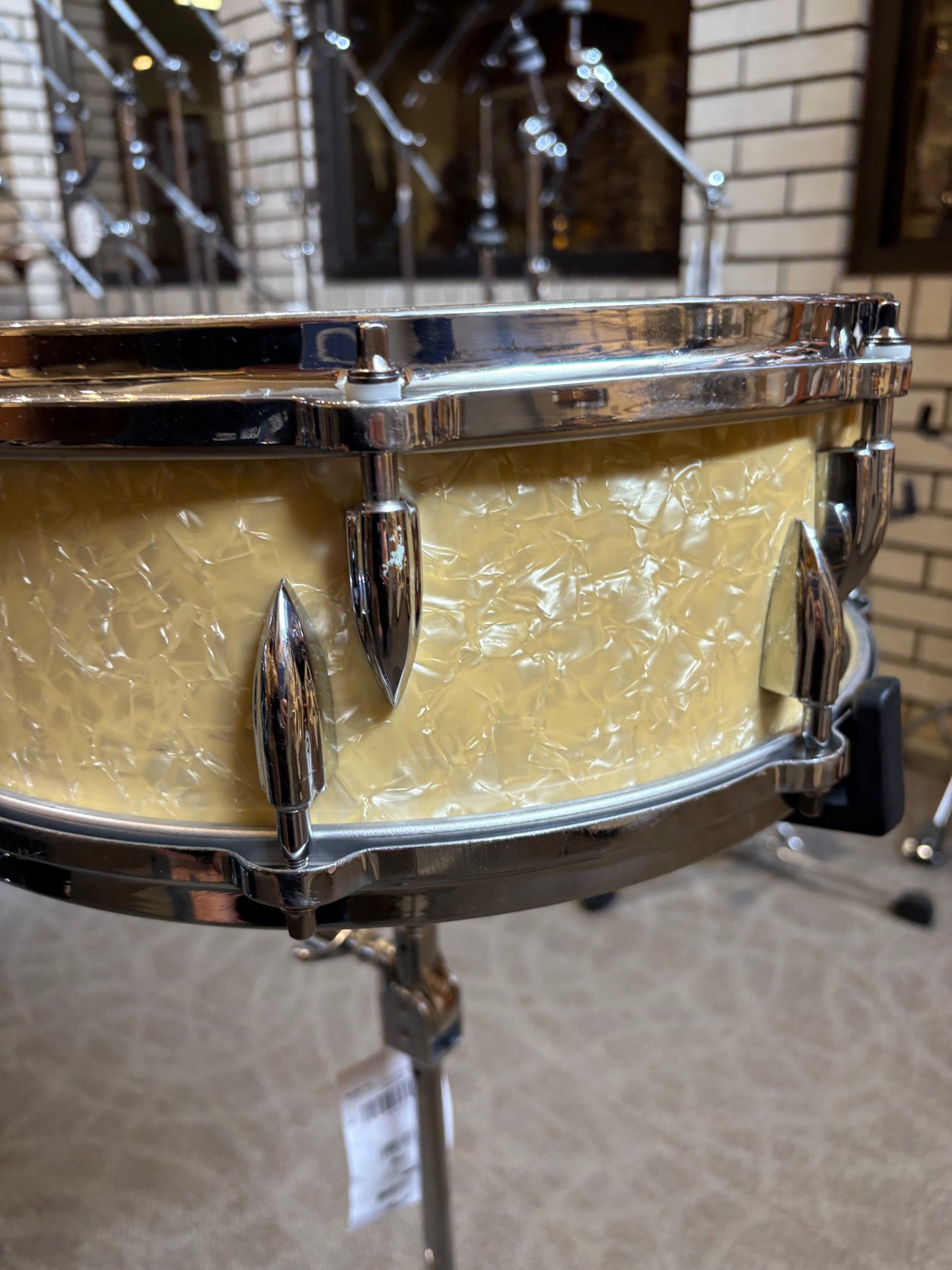 Ajax 14"x5" Snare Drum - White Marine Pearl (Vintage)