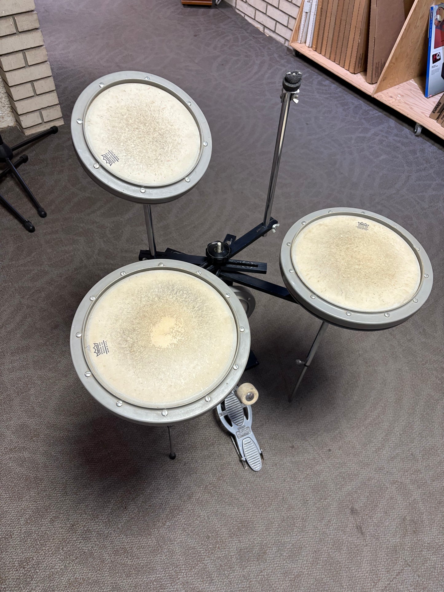 Remo RPS10 Versatalic 4-Piece Practice Kit w/Ludwig Speed King Pedal (Used)
