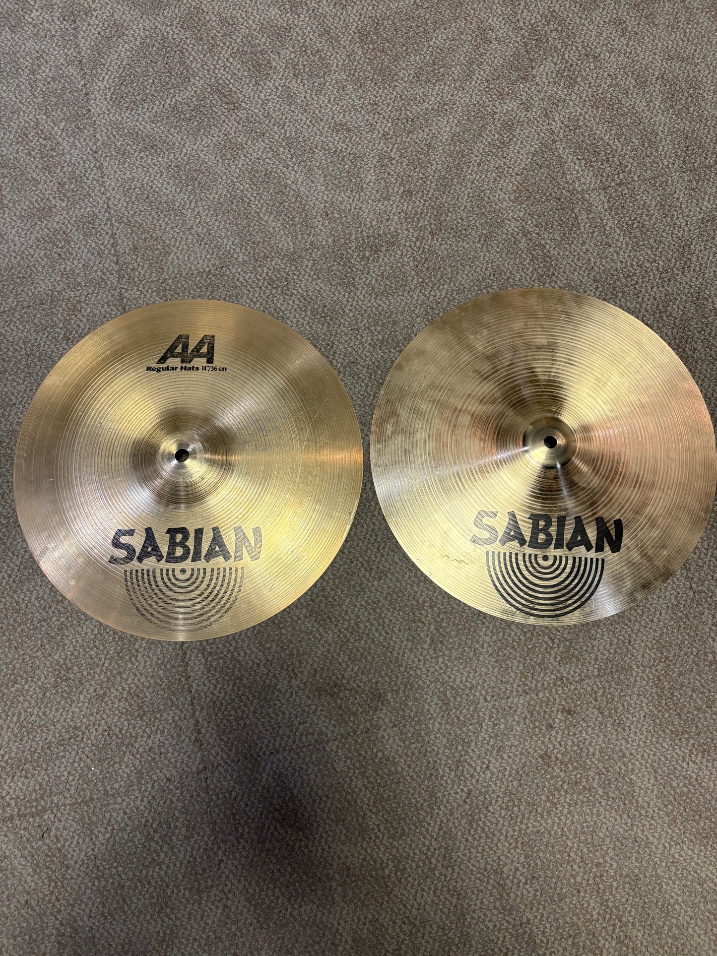 Sabian 14" AA Regular Hi-Hat Cymbals (Used)