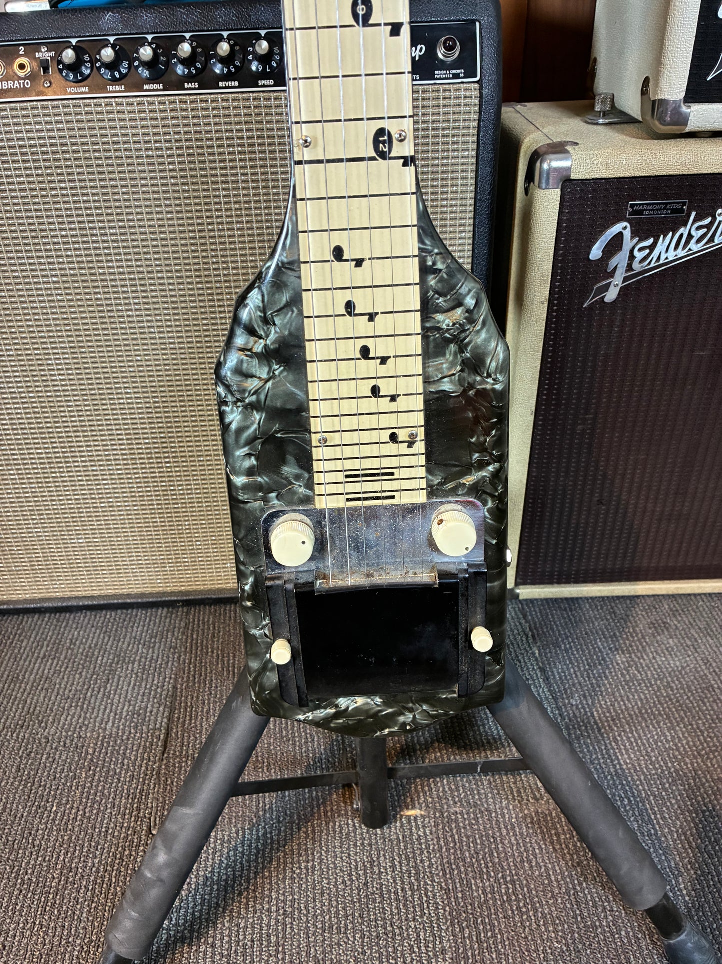 National No.1075 "Chicagoan" Lap Steel Electric Guitar w/Case (1952)