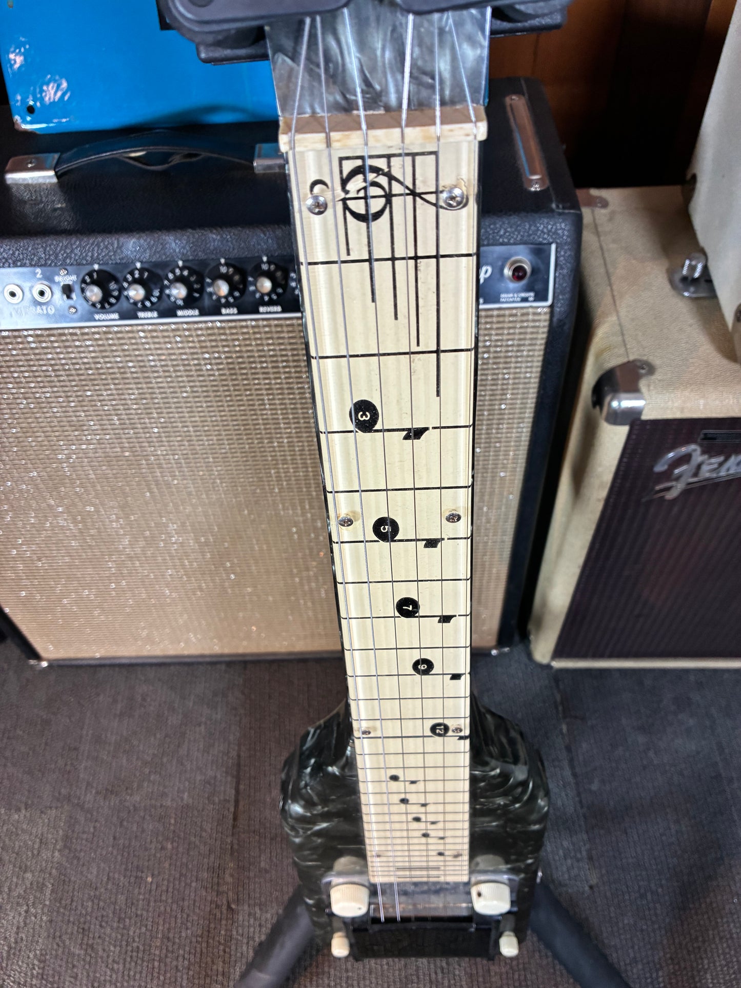 National No.1075 "Chicagoan" Lap Steel Electric Guitar w/Case (1952)