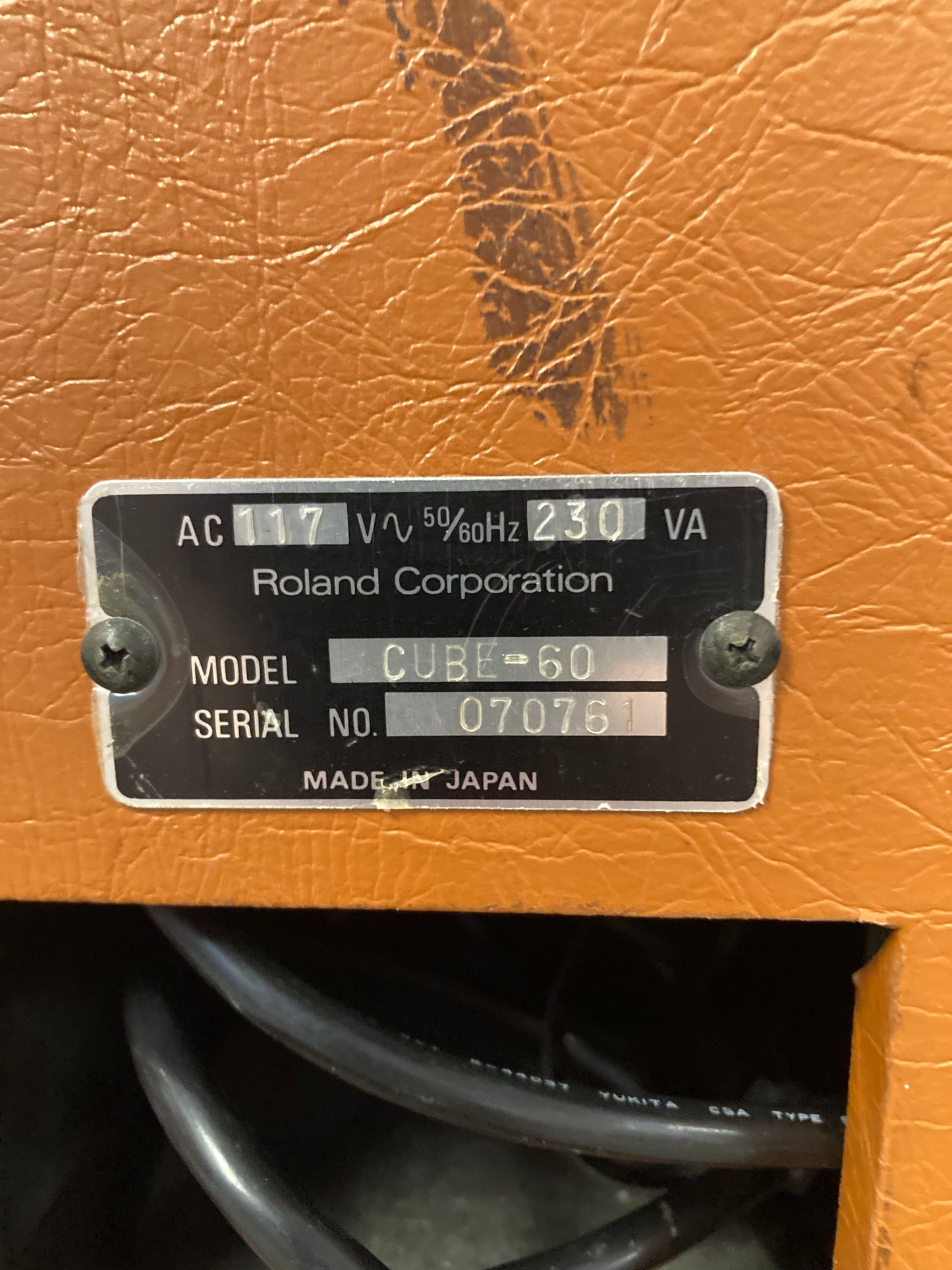 Roland CUBE-60 60-Watt 1x12" Guitar Combo (1980's)