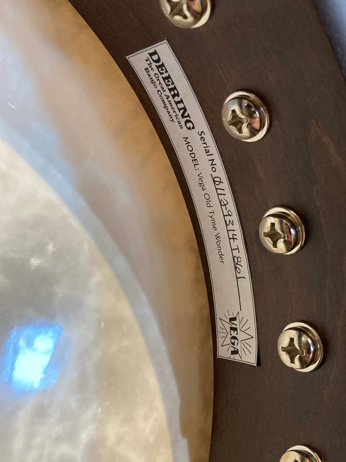 Deering Vega Old Tyme Wonder Banjo w/Case (Used)