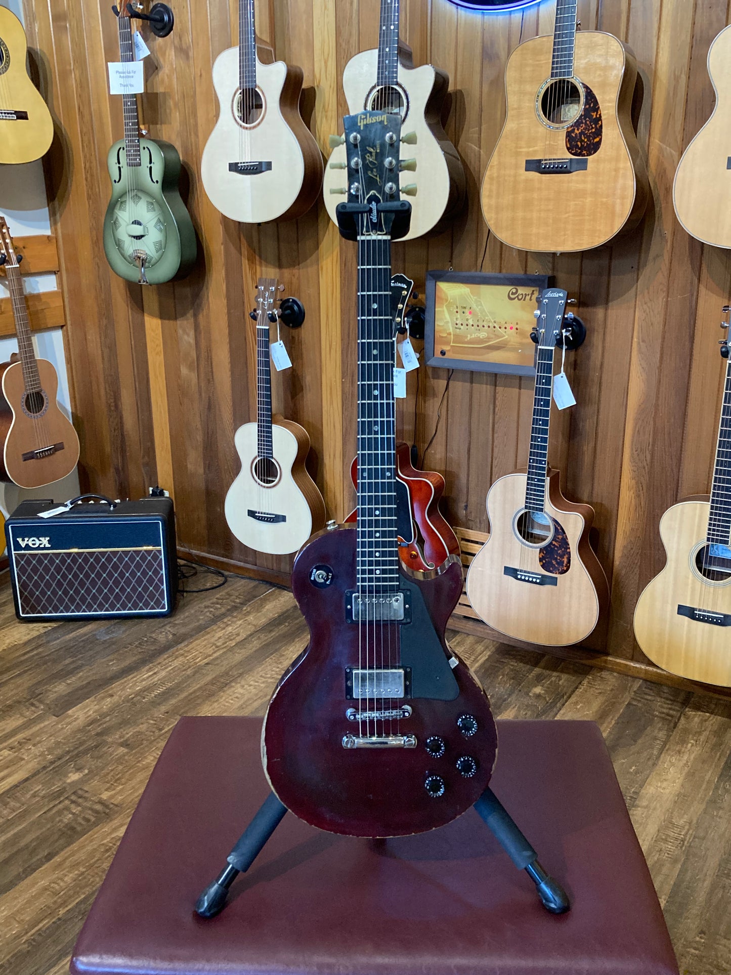 Gibson Les Paul Studio Electric Guitar w/Case - Wine Red (1989 )
