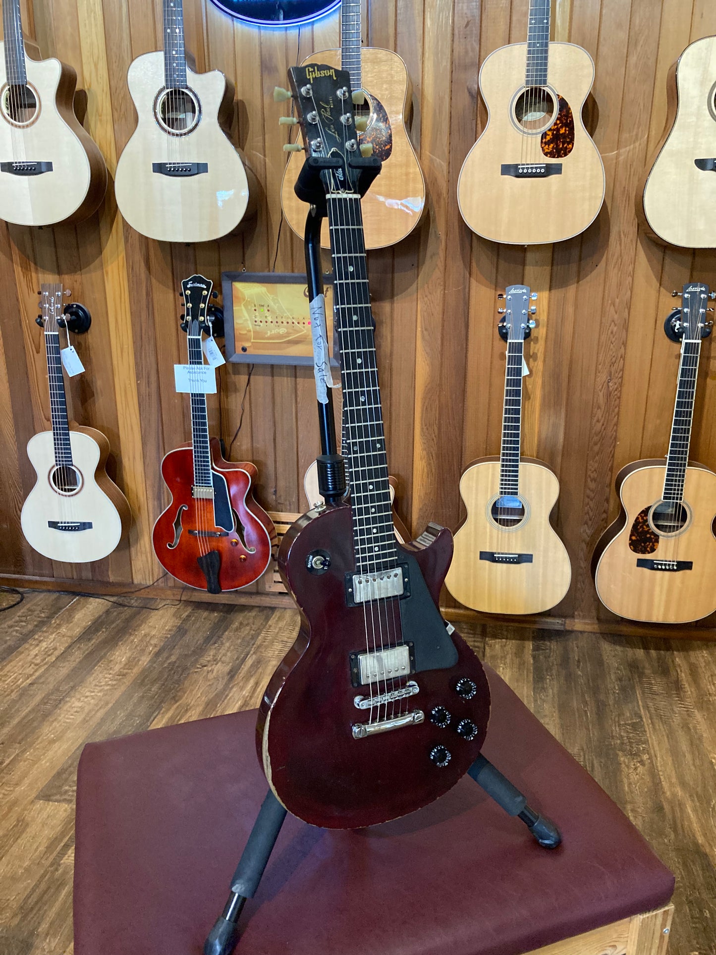 Gibson Les Paul Studio Electric Guitar w/Case - Wine Red (1989 )