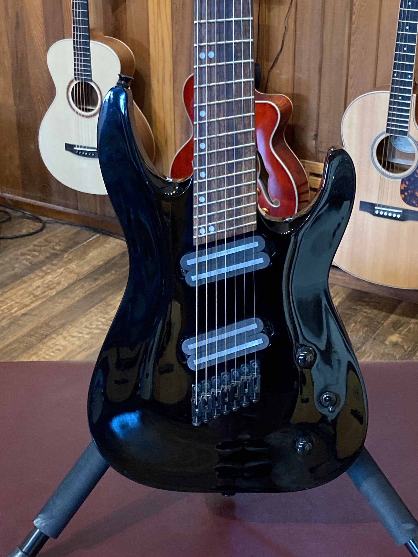 Jackson DKAF7 Archtop Multiscale 7-String Electric Guitar w/Gig Bag - Black (2020)