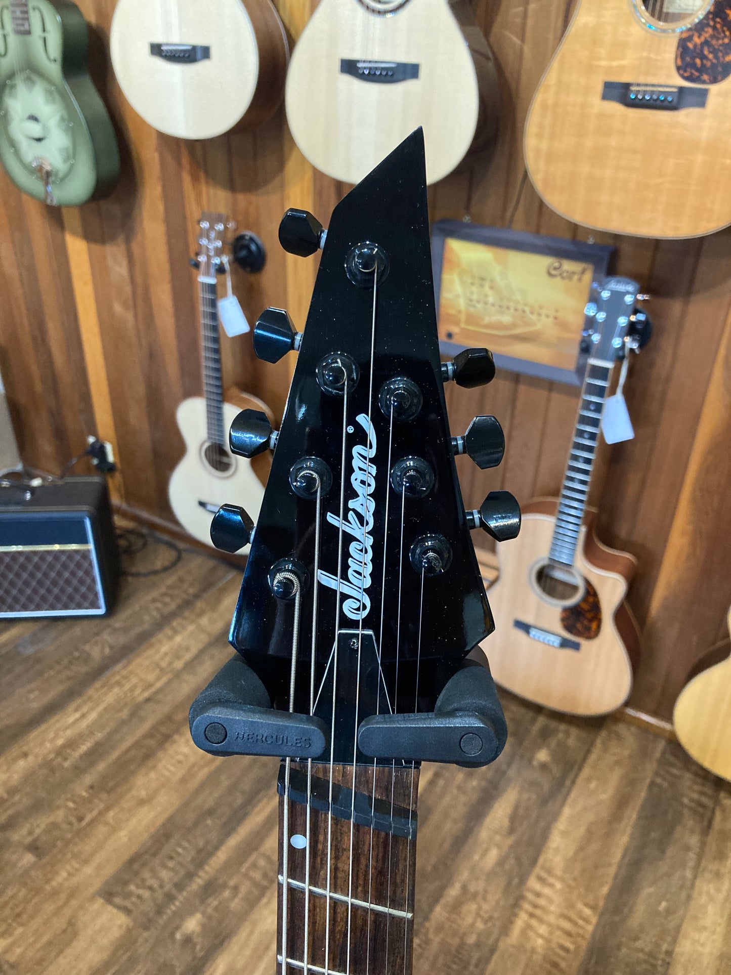 Jackson DKAF7 Archtop Multiscale 7-String Electric Guitar w/Gig Bag - Black (2020)