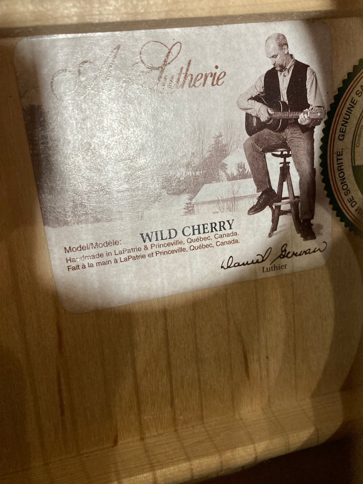 Art & Lutherie Wild Cherry Dreadnought Acoustic Guitar - Black (Used)