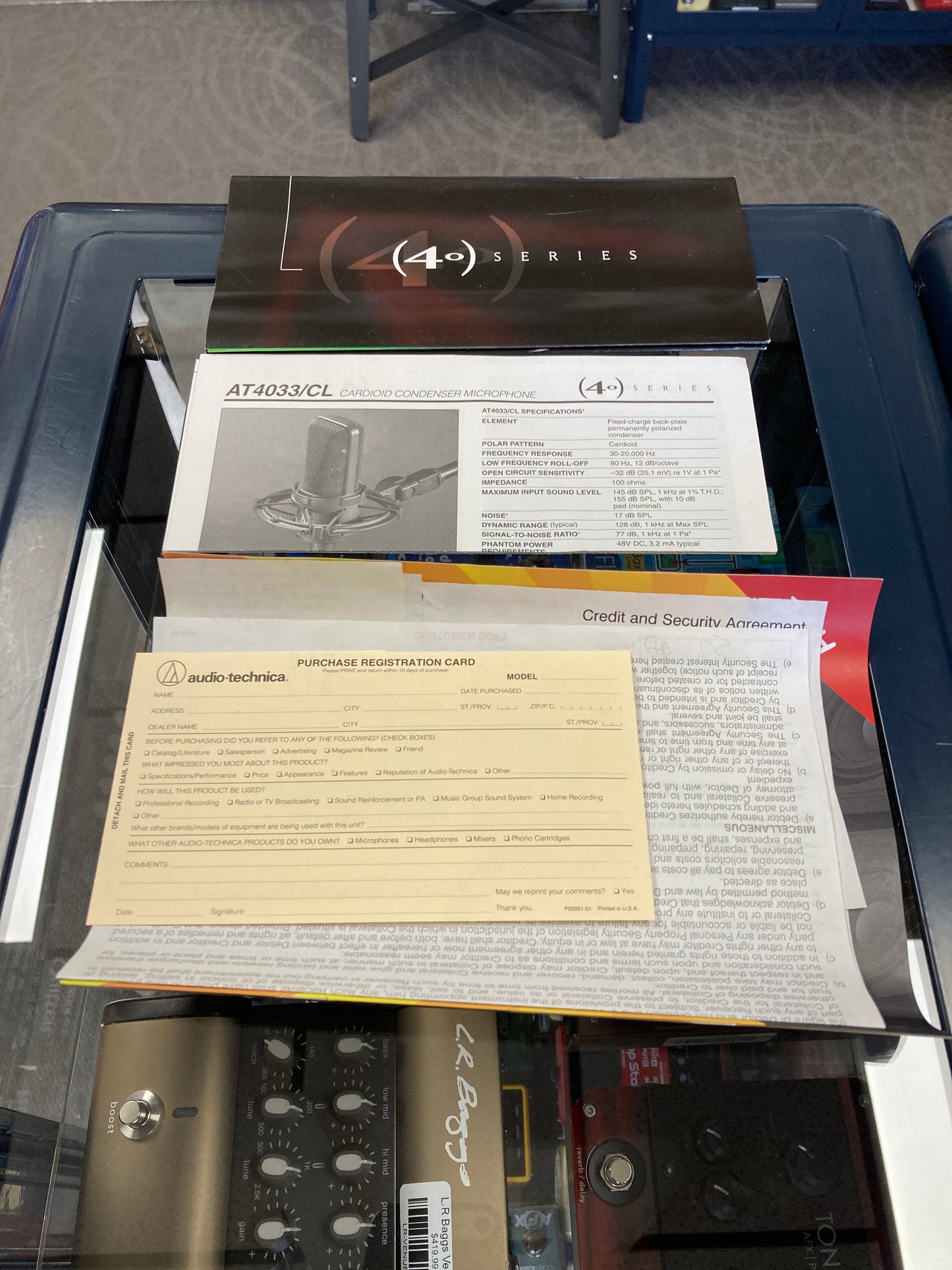 Audio Technica AT4033/CL Cardioid Condenser Microphone (Used)