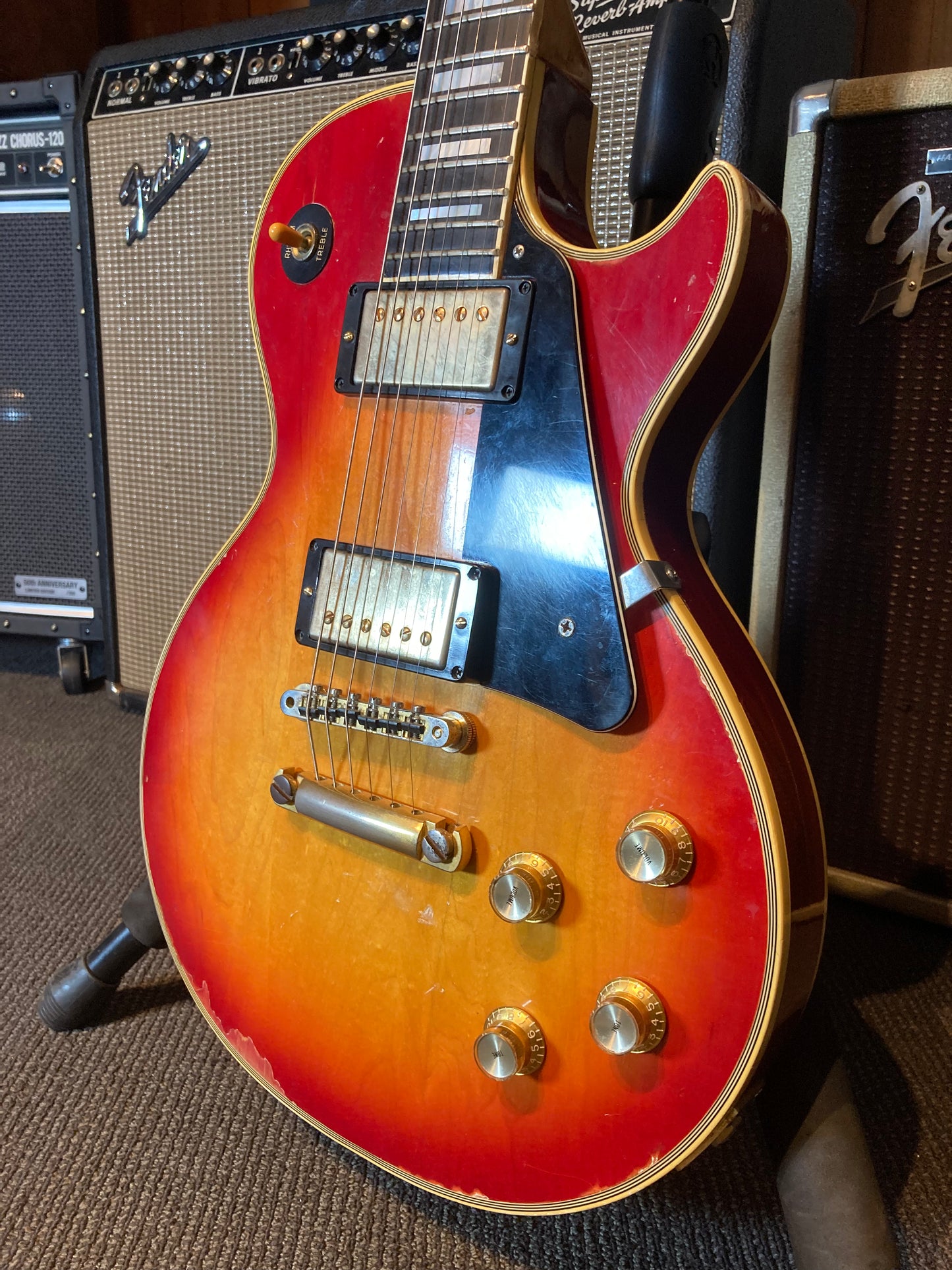 Gibson Les Paul Custom w/Case - Cherry Sunburst (1975)