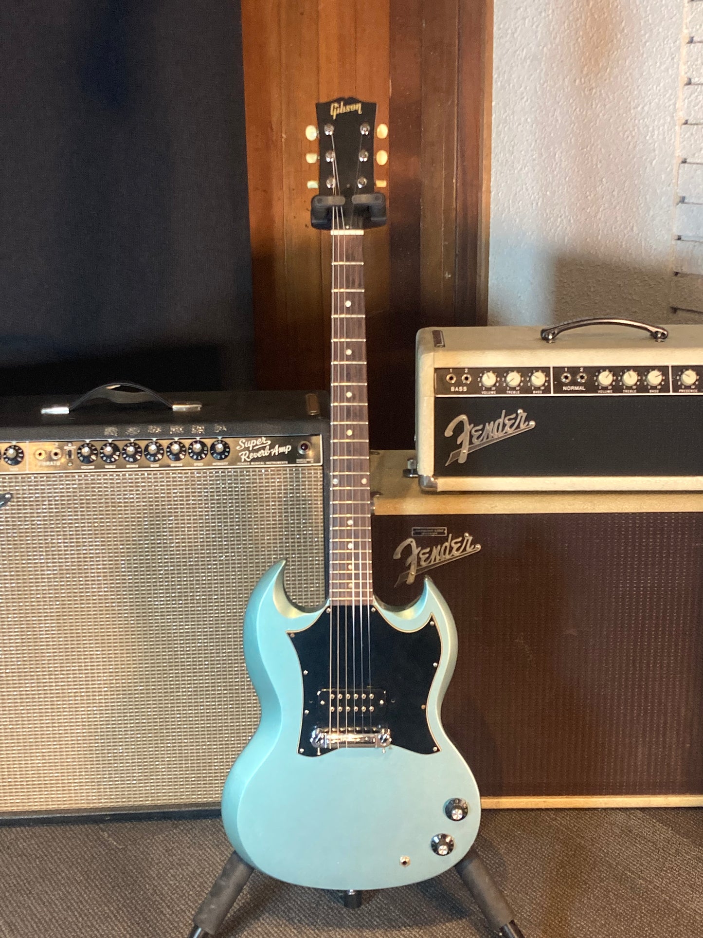 Gibson SG Junior w/Case - Pelham Blue (1970-1971)