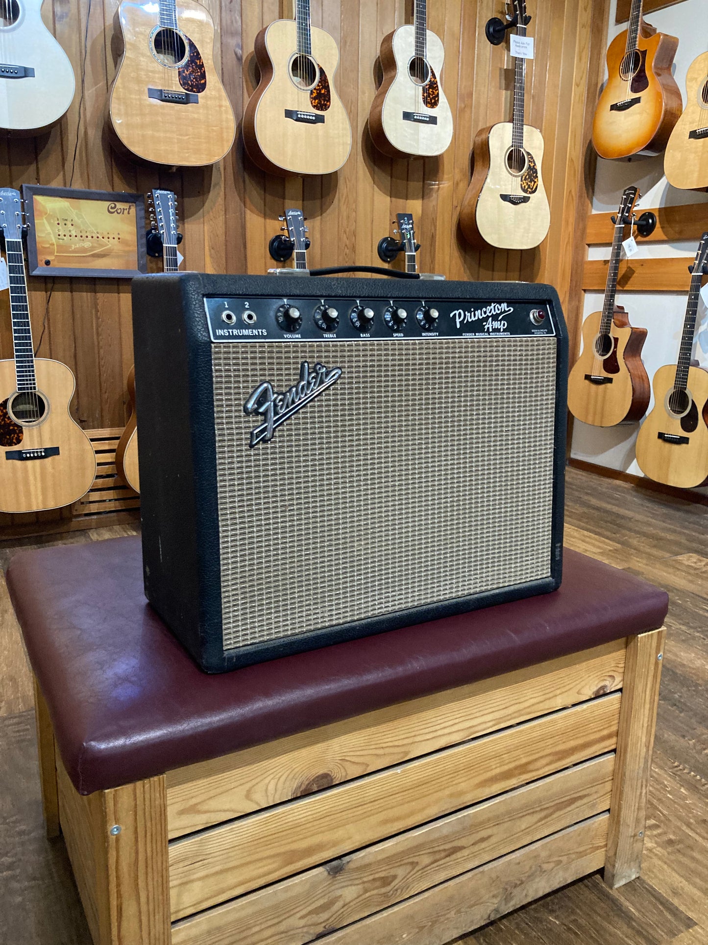 Fender Princeton 12-Watt 1x10" Guitar Combo AA964 Black Panel (1965)