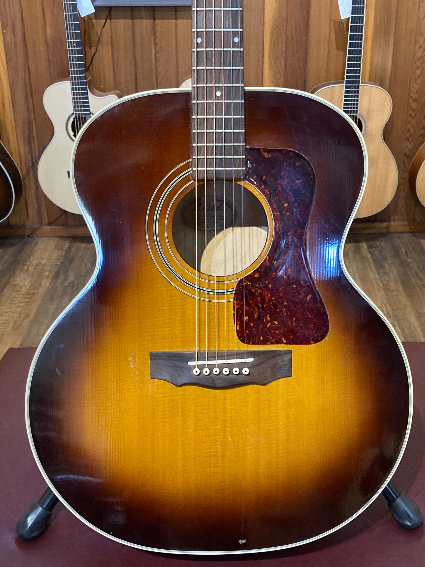 Guild JF30 Jumbo Acoustic/Electric Guitar w/Case - Antique Burst (1996)
