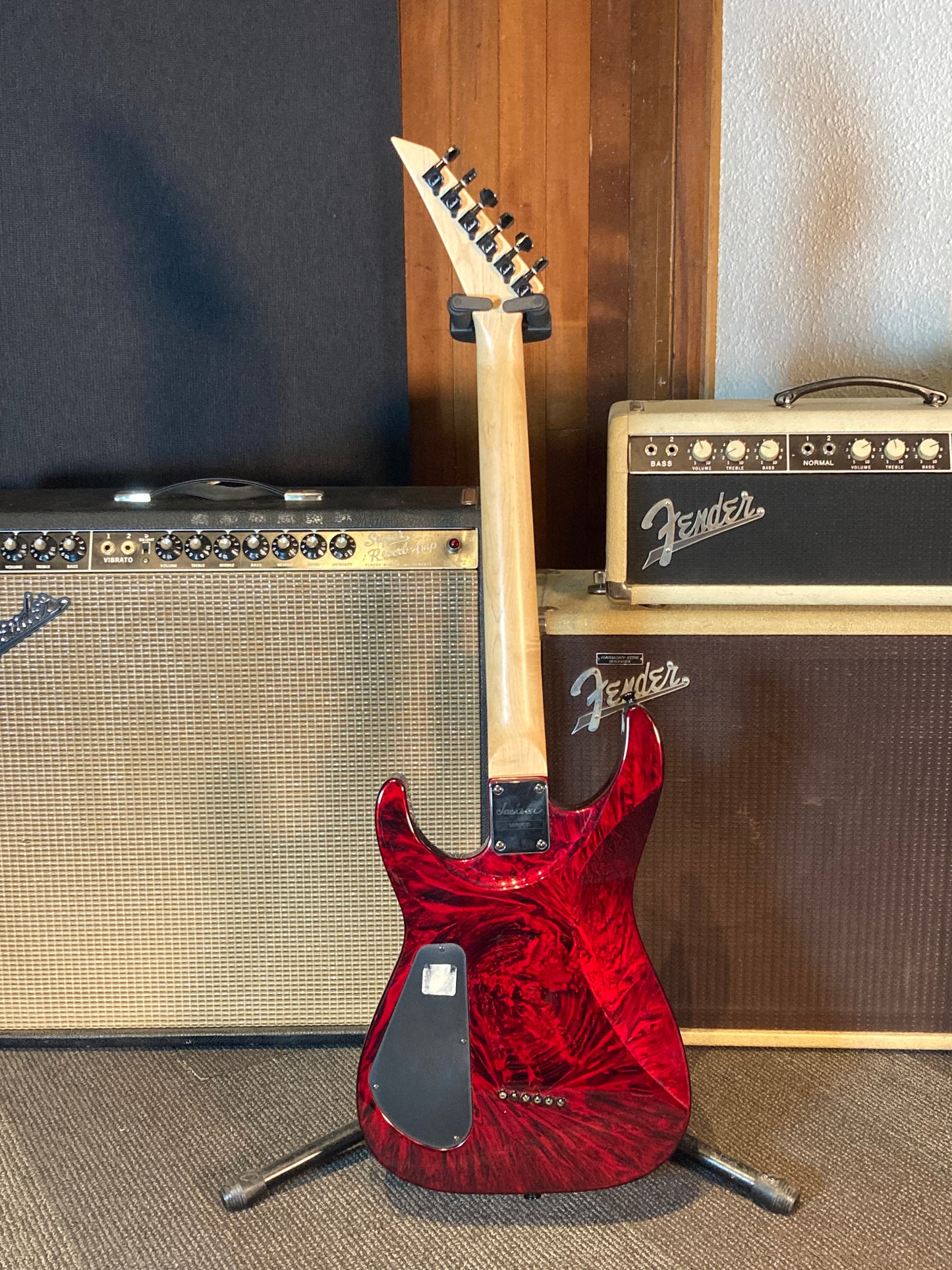 Jackson Pro Series DK2T Dinky w/Gig Bag - Crimson Swirl (2005)