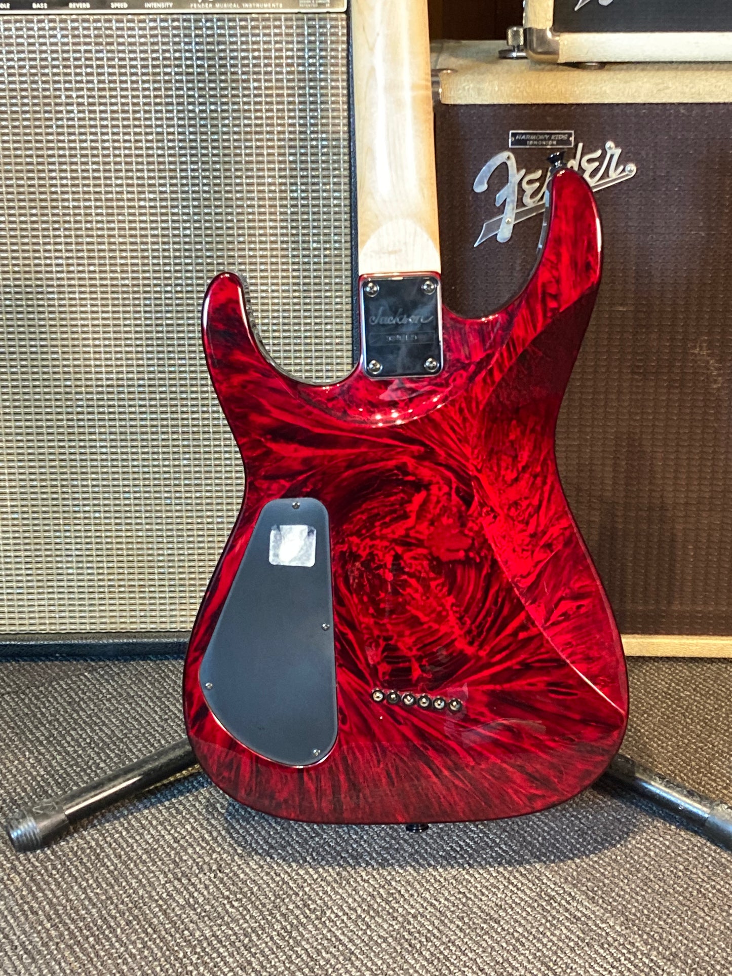 Jackson Pro Series DK2T Dinky w/Gig Bag - Crimson Swirl (2005)