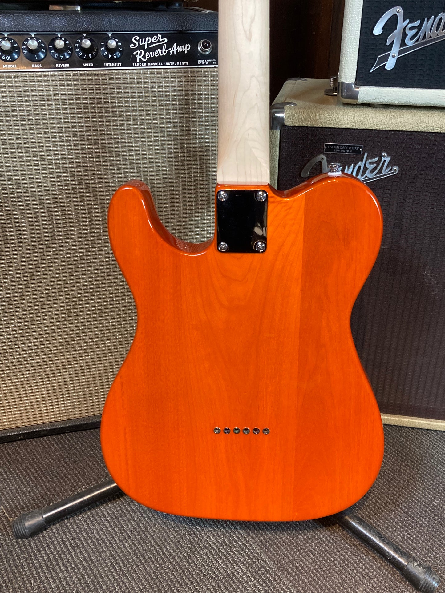 G&L Tribute ASAT Classic Bluesboy Semi-Hollow Electric Guitar - Clear Orange (Serial# 190421225)