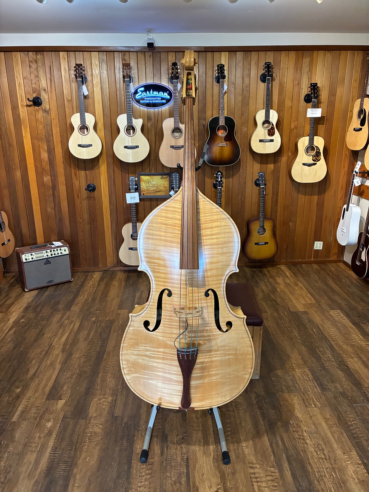 Engelhardt EM1B Blonde 3/4 Upright Bass w/Pickup & Gigbag (Used)