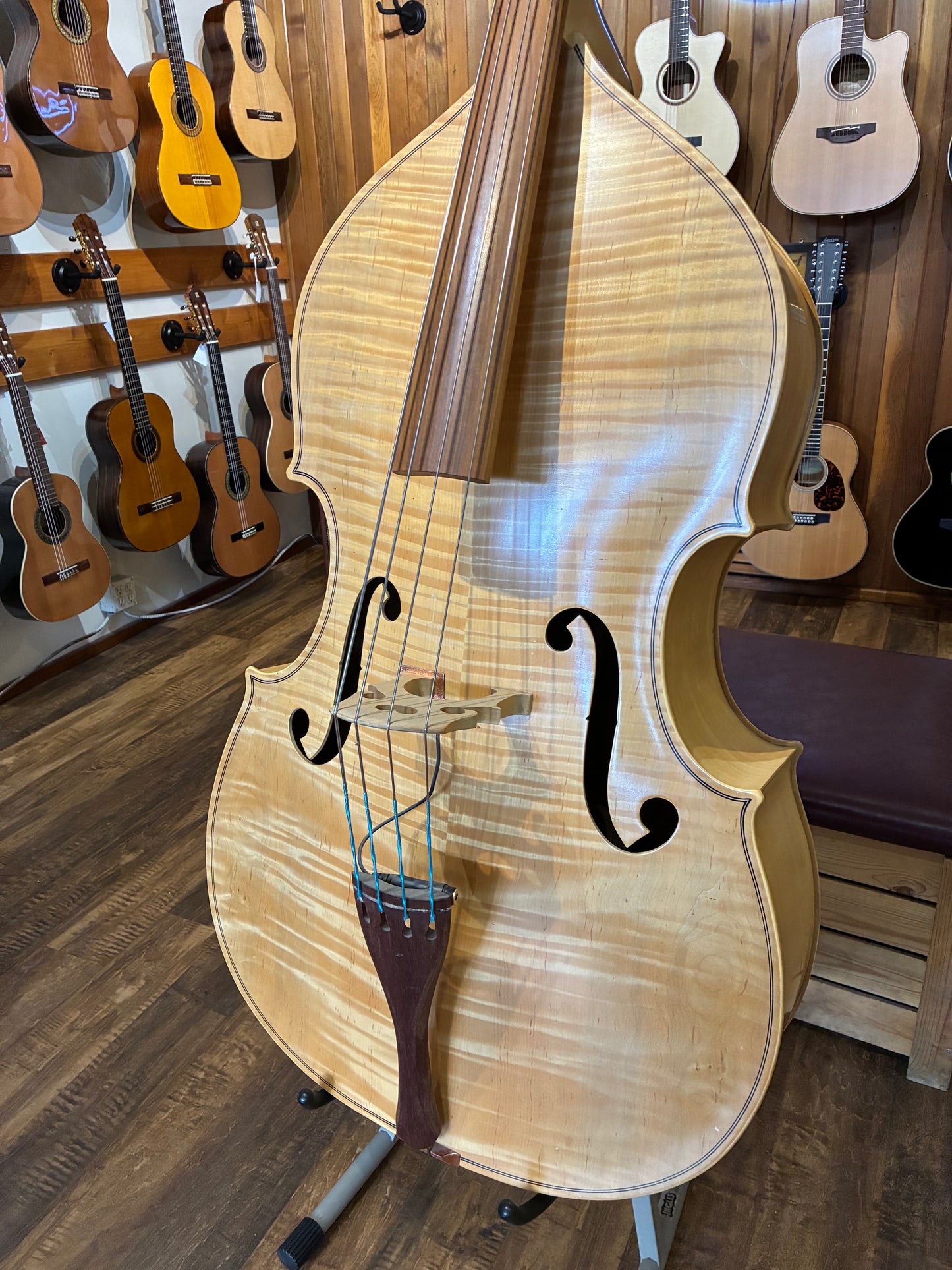 Engelhardt EM1B Blonde 3/4 Upright Bass w/Pickup & Gigbag (Used)