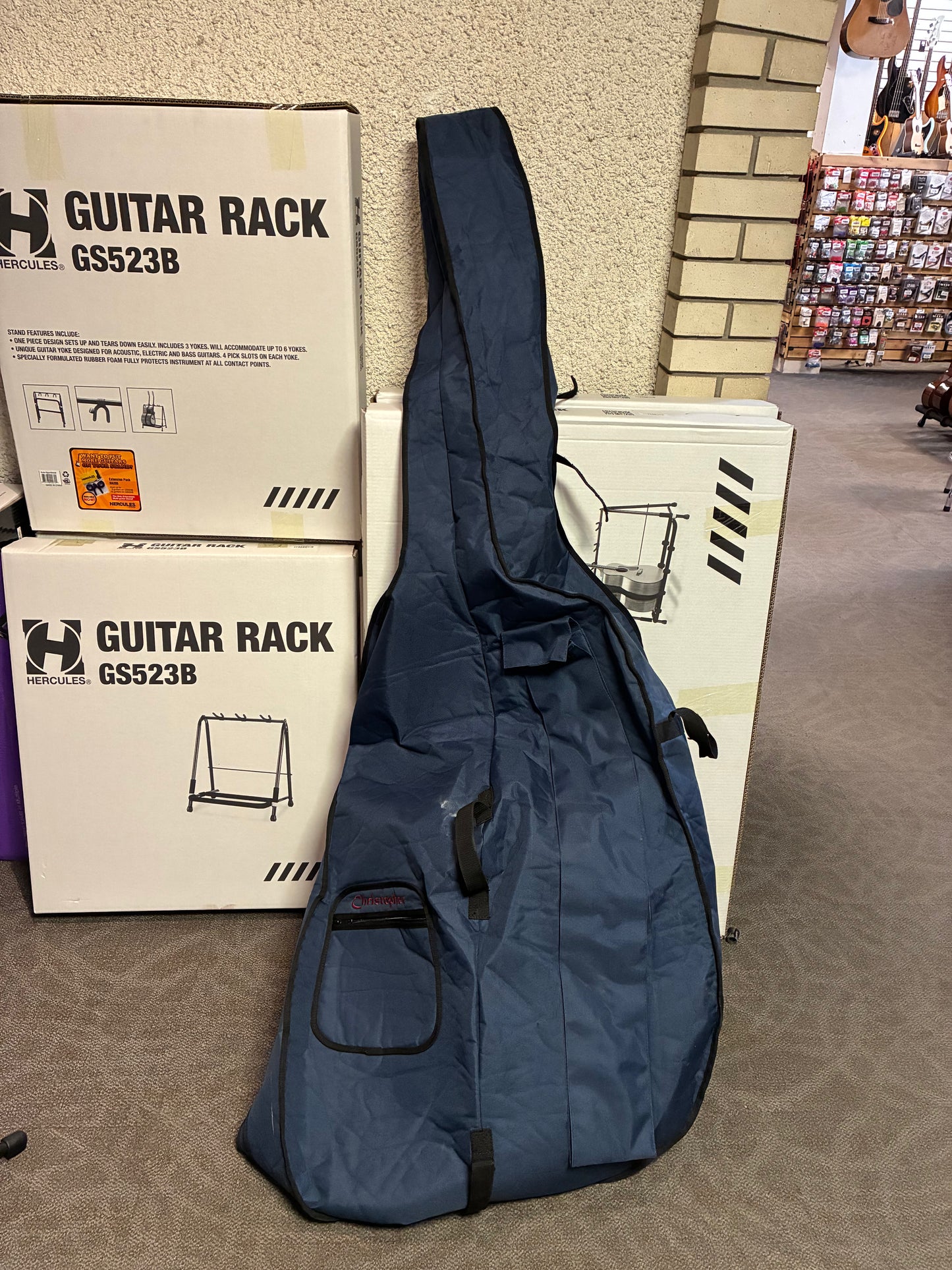 Engelhardt EM1B Blonde 3/4 Upright Bass w/Pickup & Gigbag (Used)