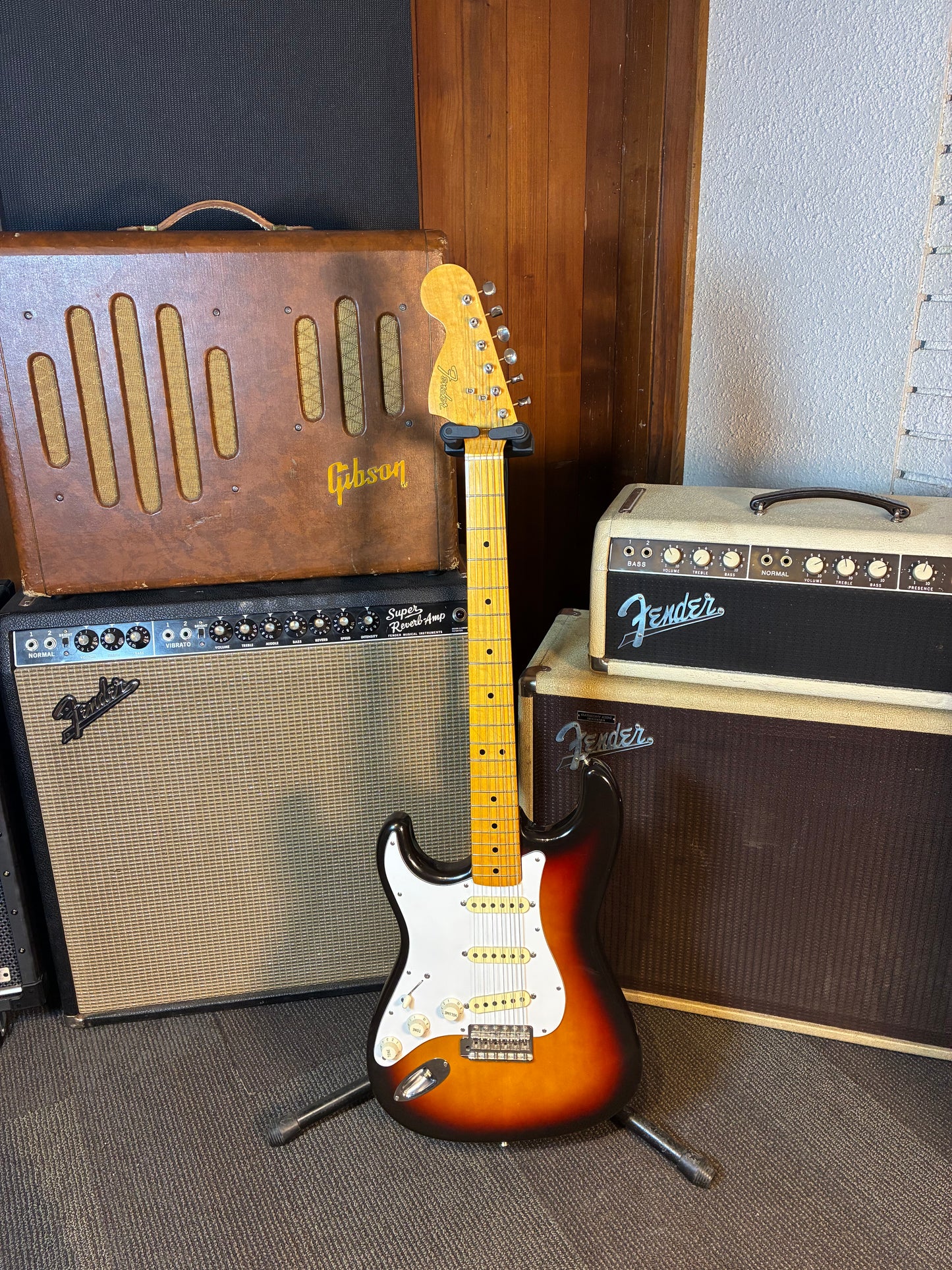 Fender MIJ ST-67 Left-Handed Stratocaster Electric Guitar - Sunburst (1989)
