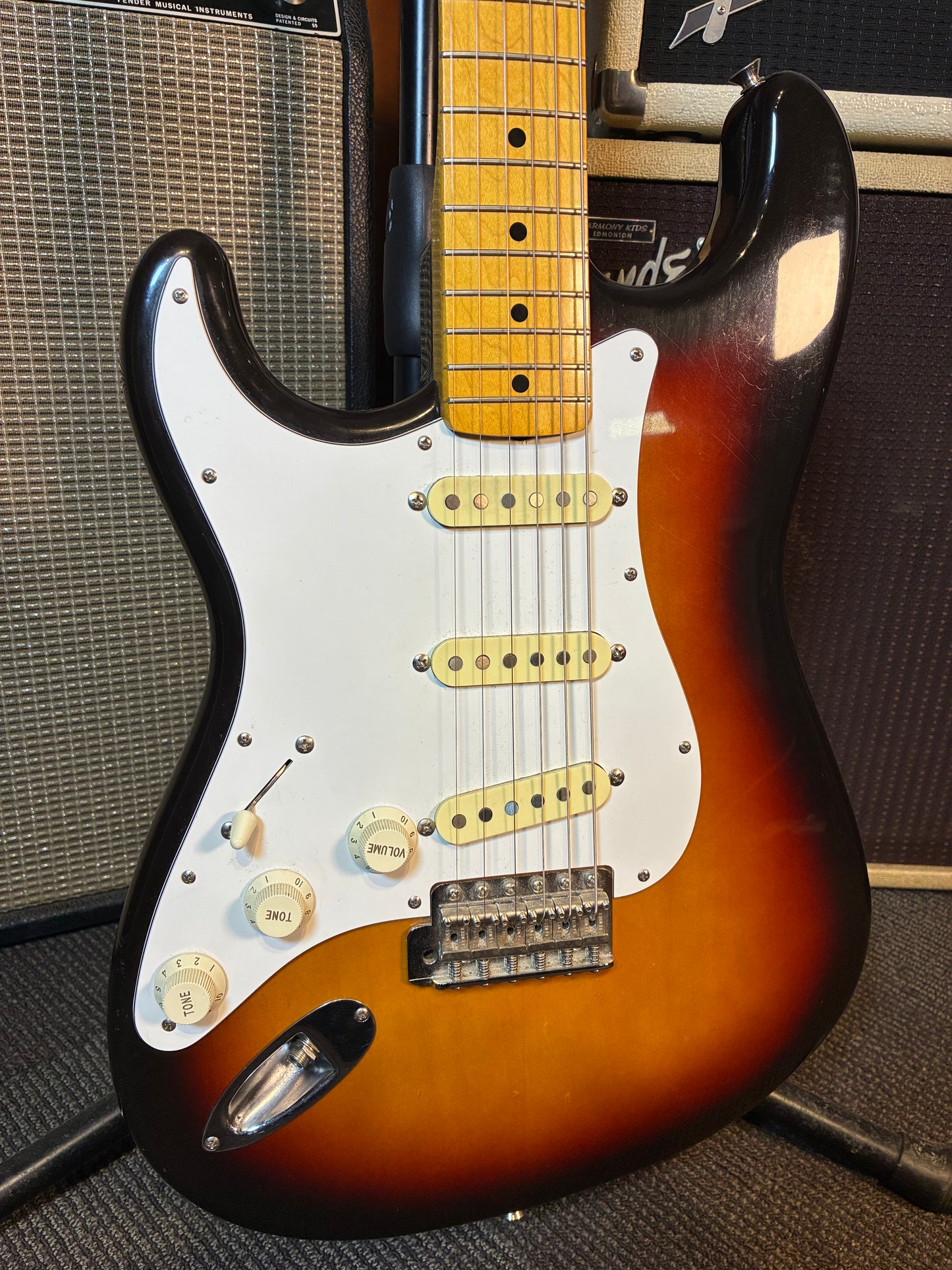 Fender MIJ ST-67 Left-Handed Stratocaster Electric Guitar - Sunburst (1989)