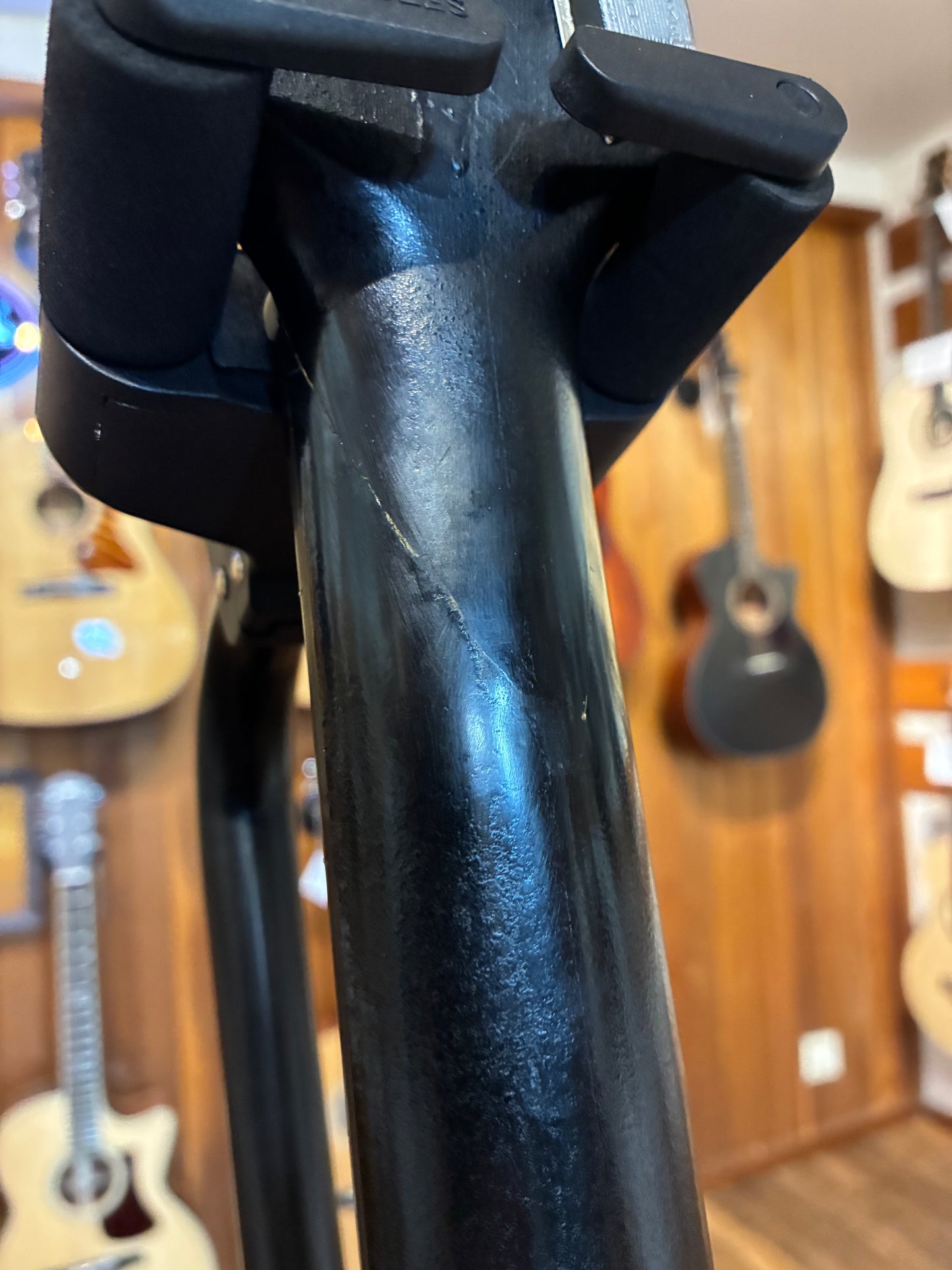 Ovation Eclipse K1235-5 Hollow Body Electric Guitar w/Case - Black (Early 1970's)
