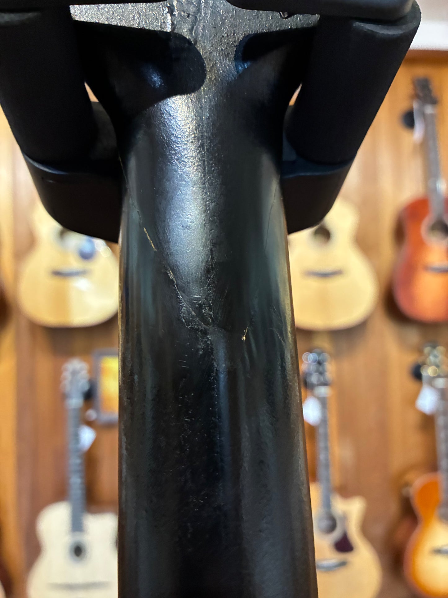 Ovation Eclipse K1235-5 Hollow Body Electric Guitar w/Case - Black (Early 1970's)