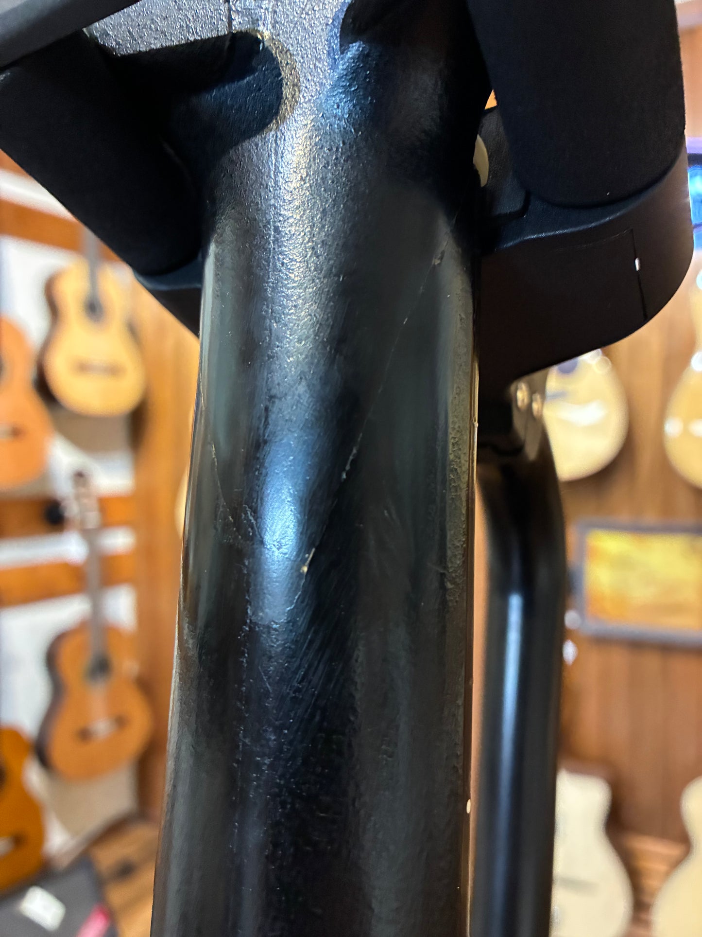 Ovation Eclipse K1235-5 Hollow Body Electric Guitar w/Case - Black (Early 1970's)