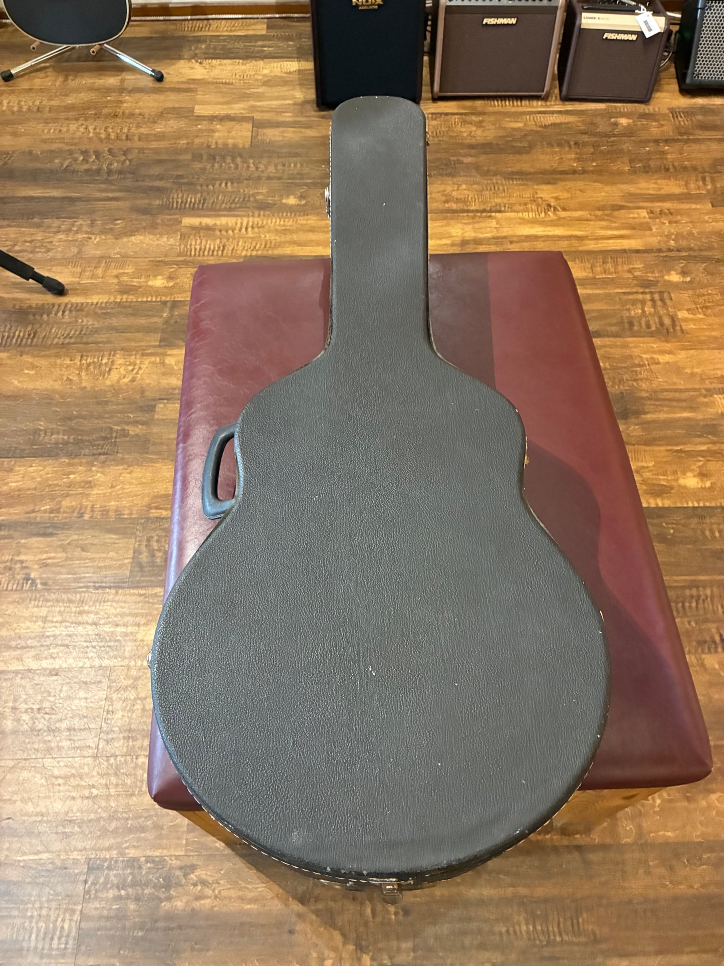 Ovation Eclipse K1235-5 Hollow Body Electric Guitar w/Case - Black (Early 1970's)