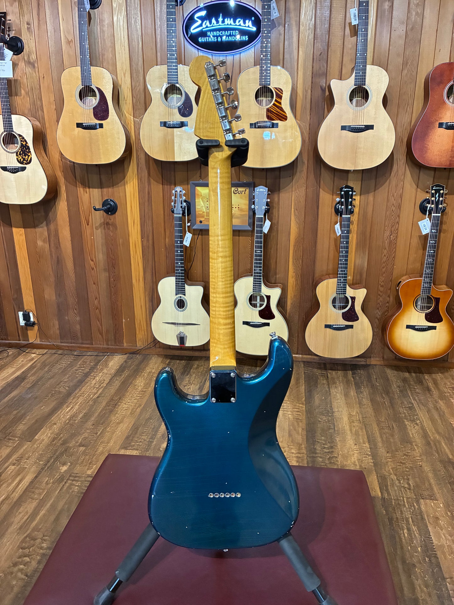S-Style Hardtail Partscaster Electric Guitar - Lake Placid Blue (Used)
