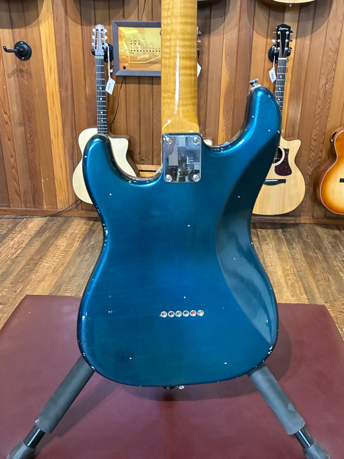S-Style Hardtail Partscaster Electric Guitar - Lake Placid Blue (Used)