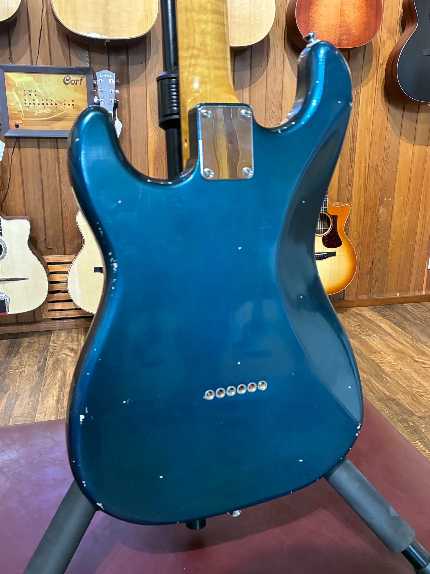 S-Style Hardtail Partscaster Electric Guitar - Lake Placid Blue (Used)