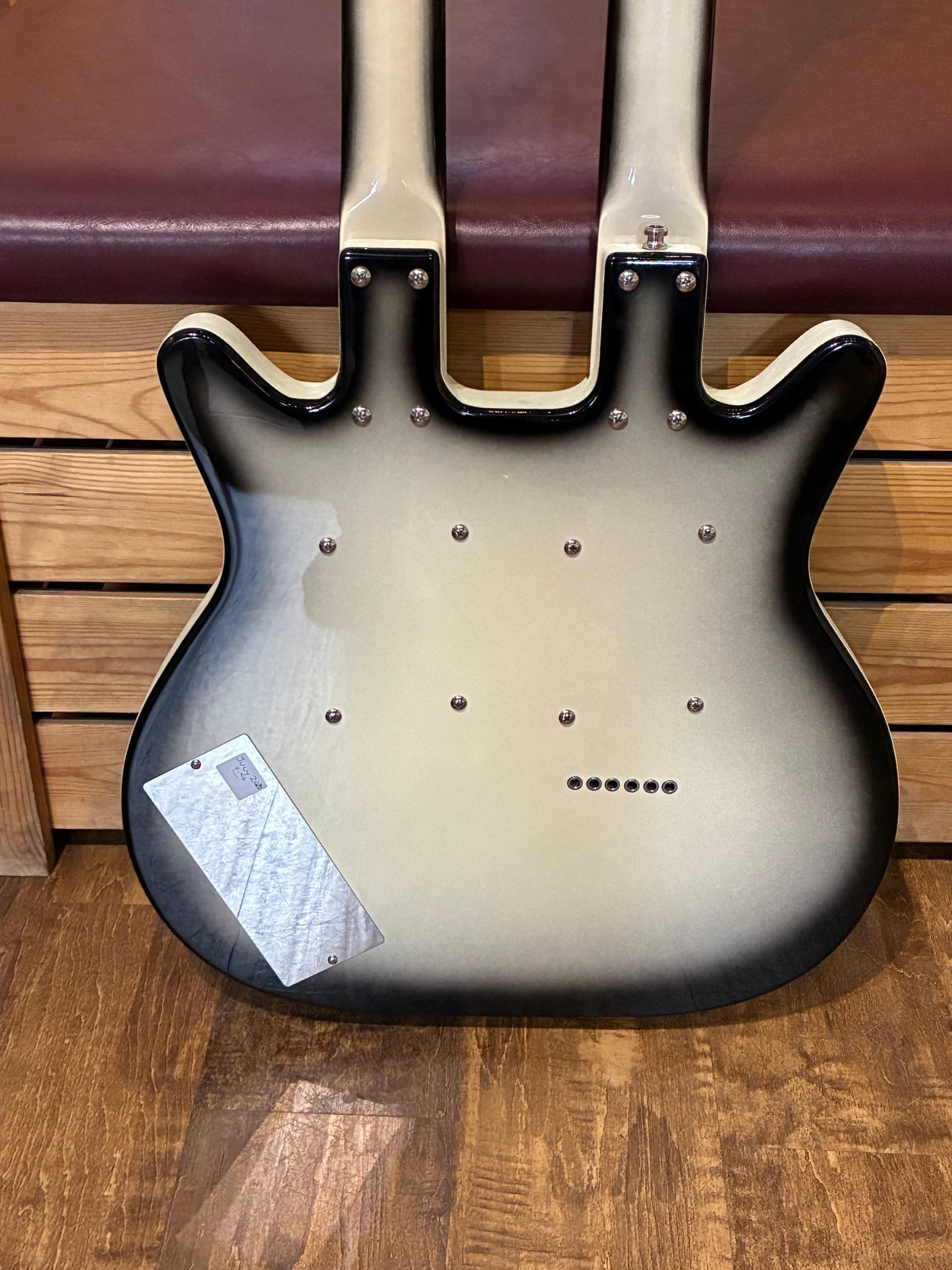 Danelectro DB612 Double-Neck Electric Guitar w/Gig Bag - Blackburst (Used)