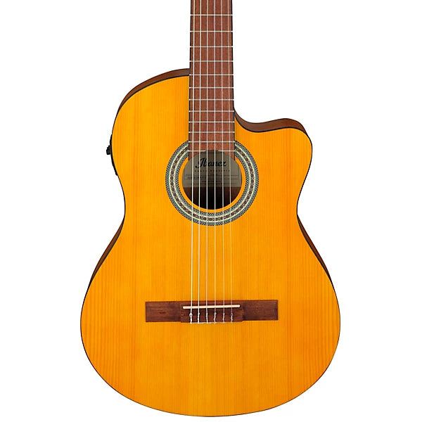Ibanez GA3ECE Acoustic/Electric Nylon String Guitar - Open Pore Amber