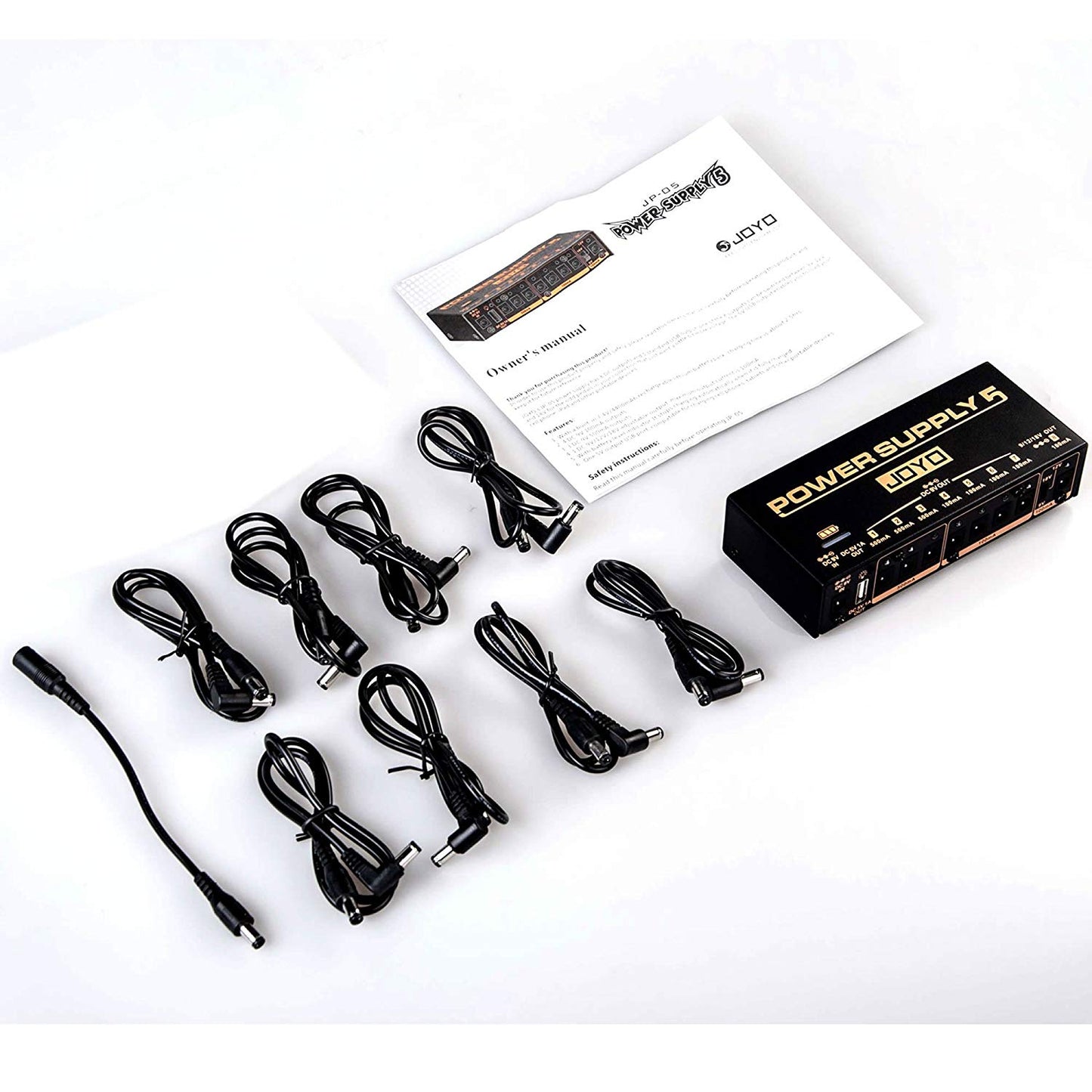 Joyo JP-05 Rechargeable Power Supply w/8 DC Outputs & 1 USB-A Output