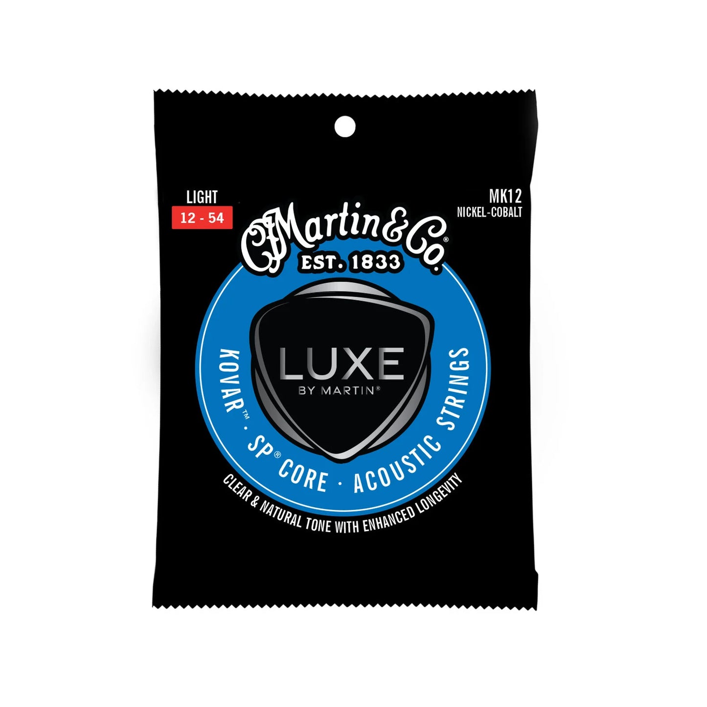 Martin Luxe Kovar Acoustic Guitar Strings - Light (.012-.054)