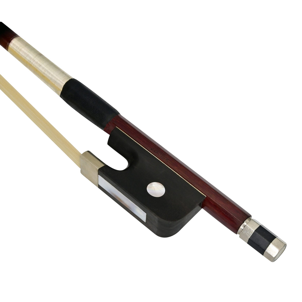 J. LaSalle LB-10B Brazilwood Student Series French Bass Bow – 3/4 Size