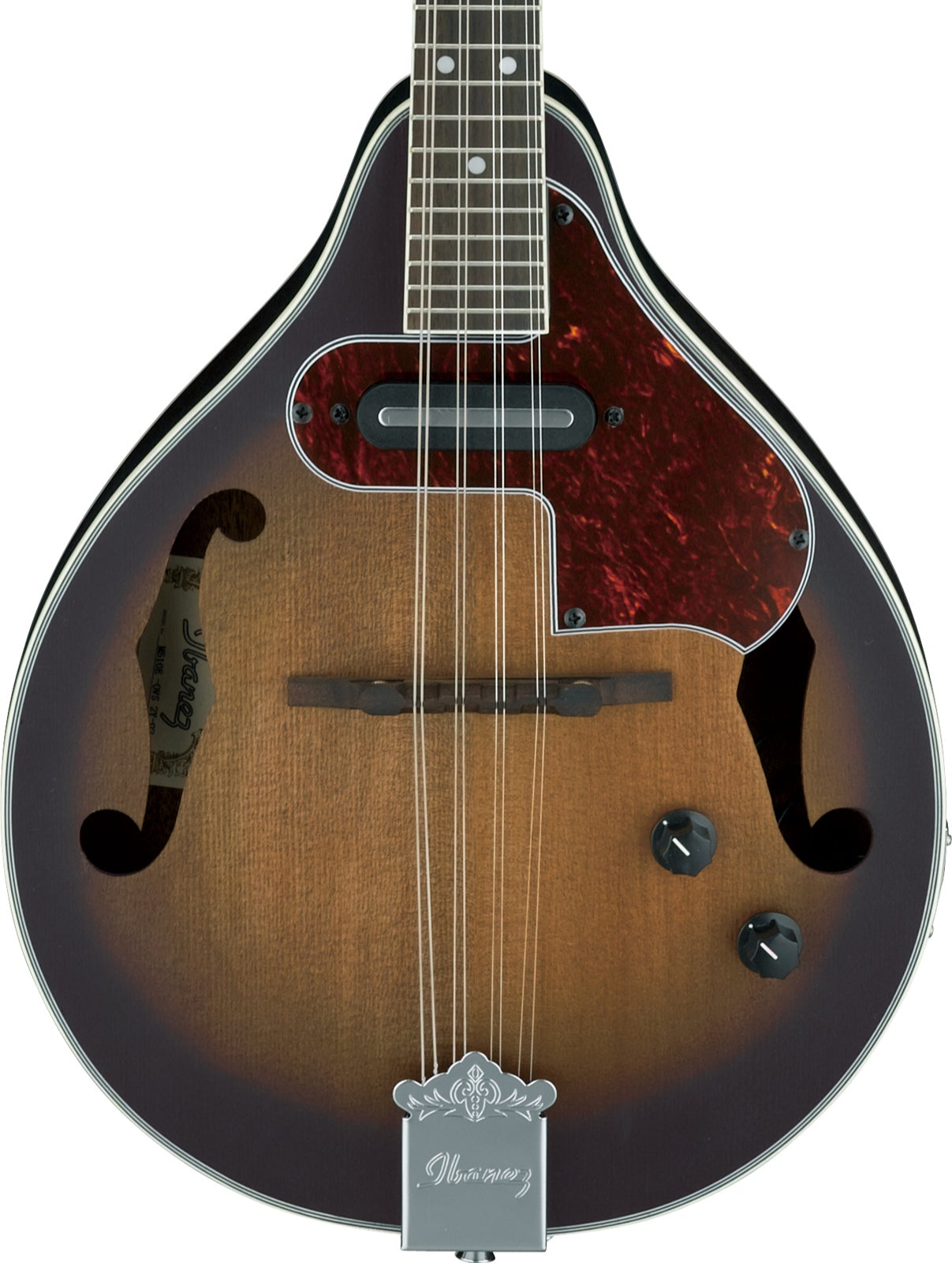 Ibanez M510E Electric/Acoustic A-Style Mandolin - Open Pore Vintage Sunburst