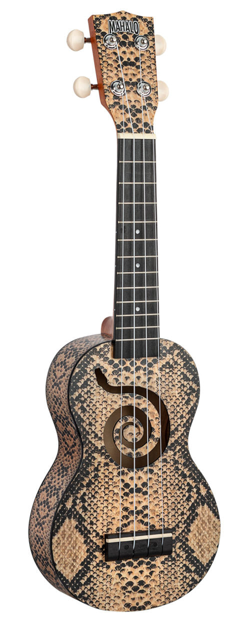 Mahalo Art II Series Soprano Ukulele w/ Gig Bag - Python