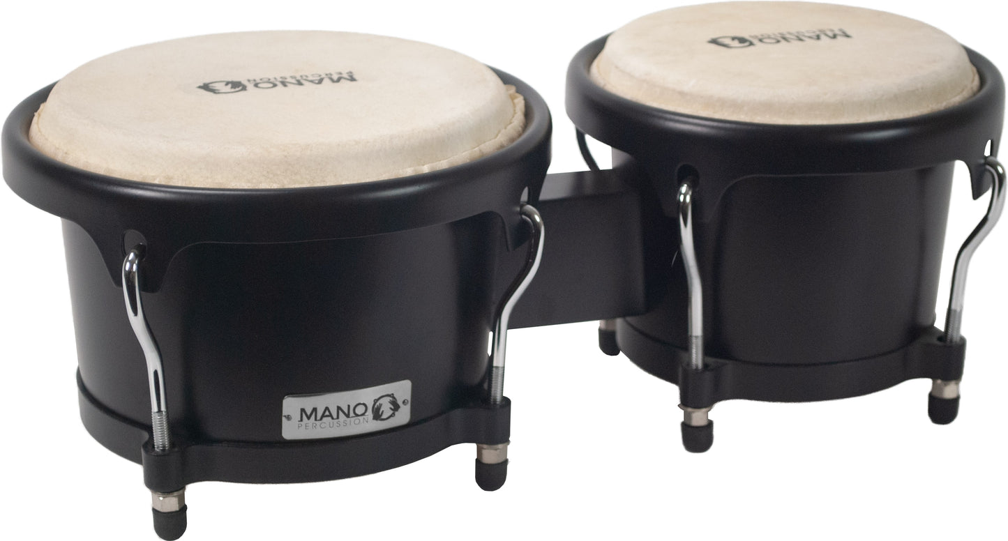 Mano 7" & 8" Bongo Set - Midnight Black Satin