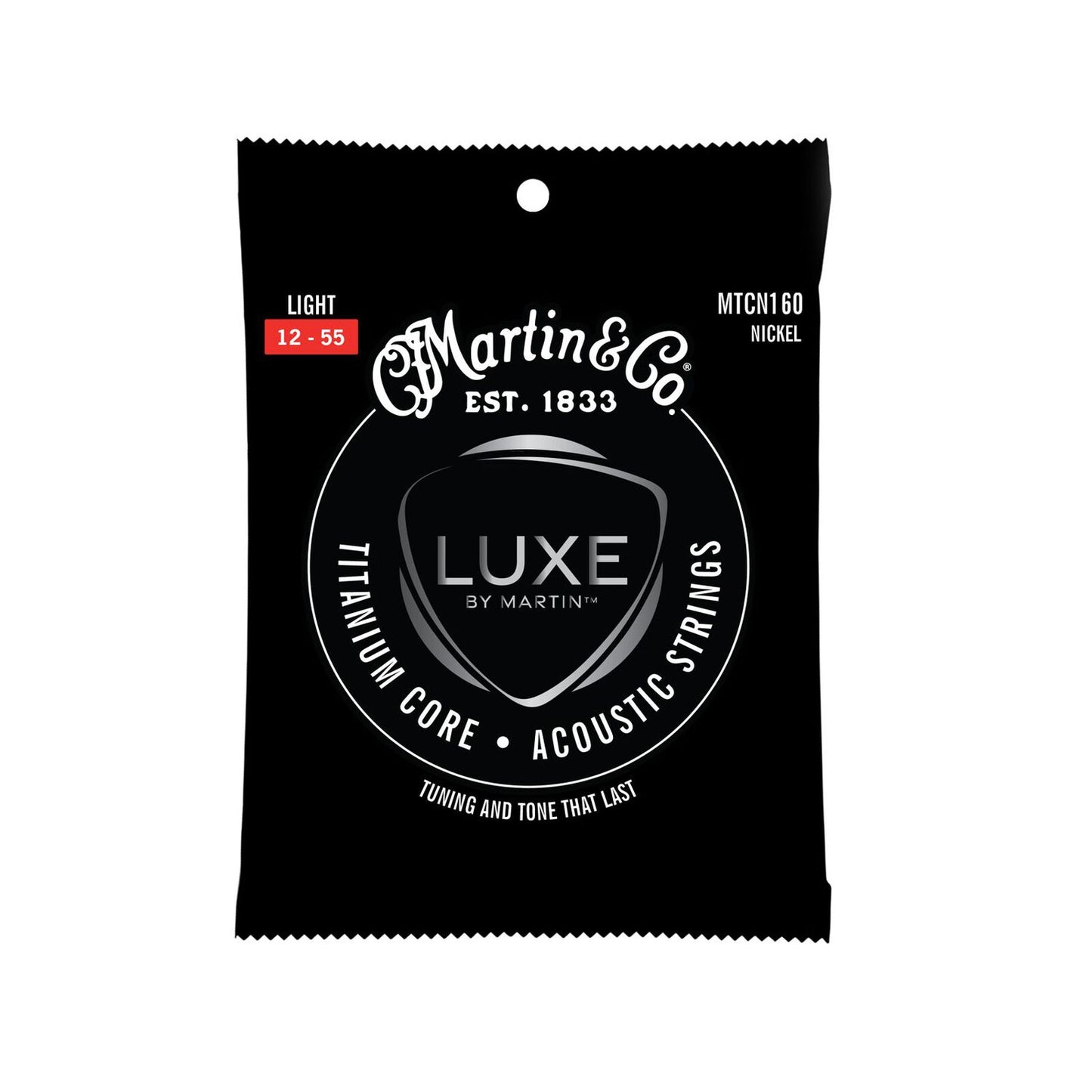 Martin Titanium Core Acoustic Guitar Strings - Light Gauge (.012-.055)