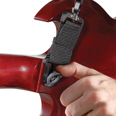 D'Addario Auto Lock Polypro Swivel Guitar Straps - Black