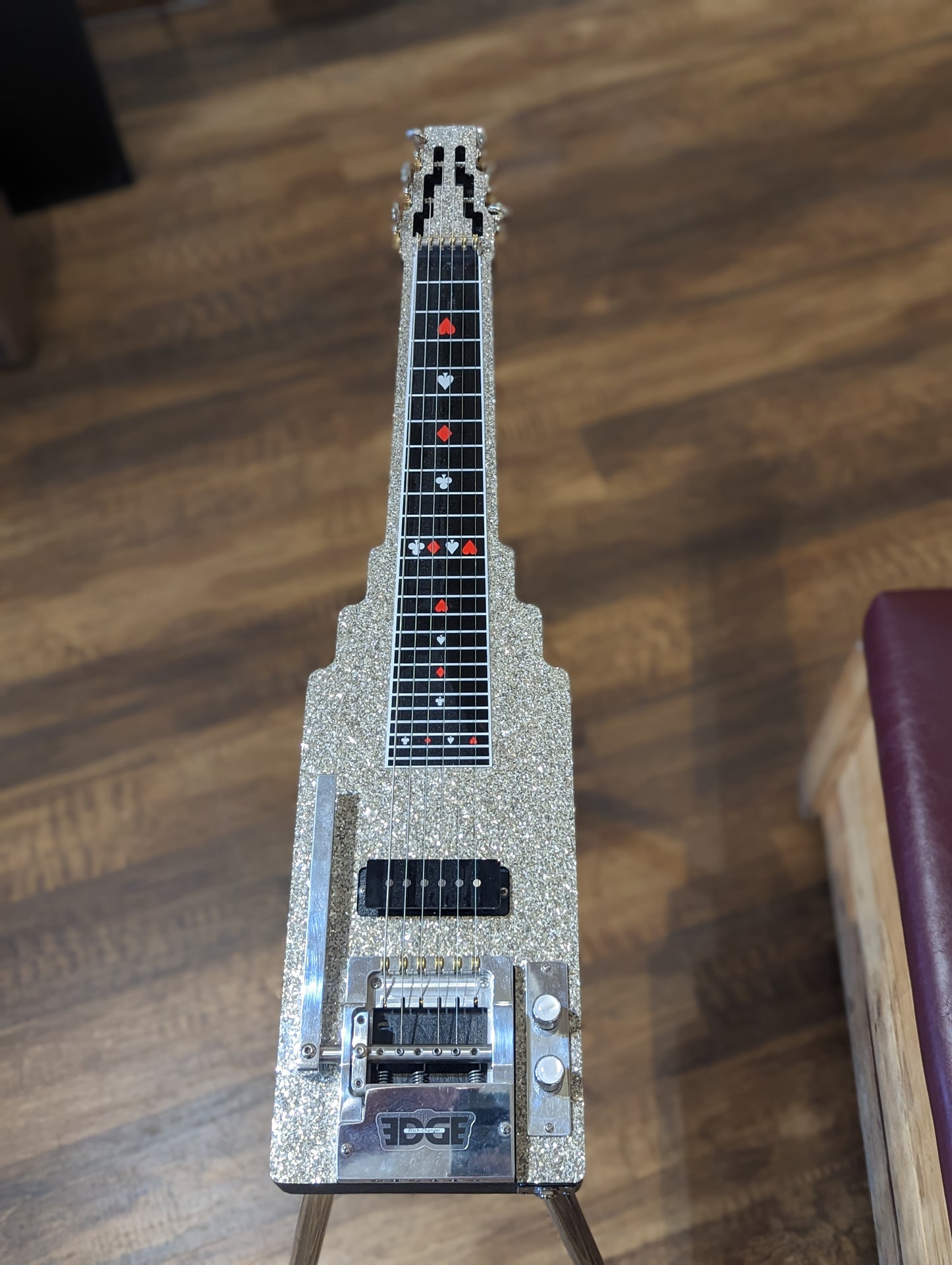 Jackson SlideKing LS Lap Steel w/Bender & Gig Bag - Silver Sparkle (Used)
