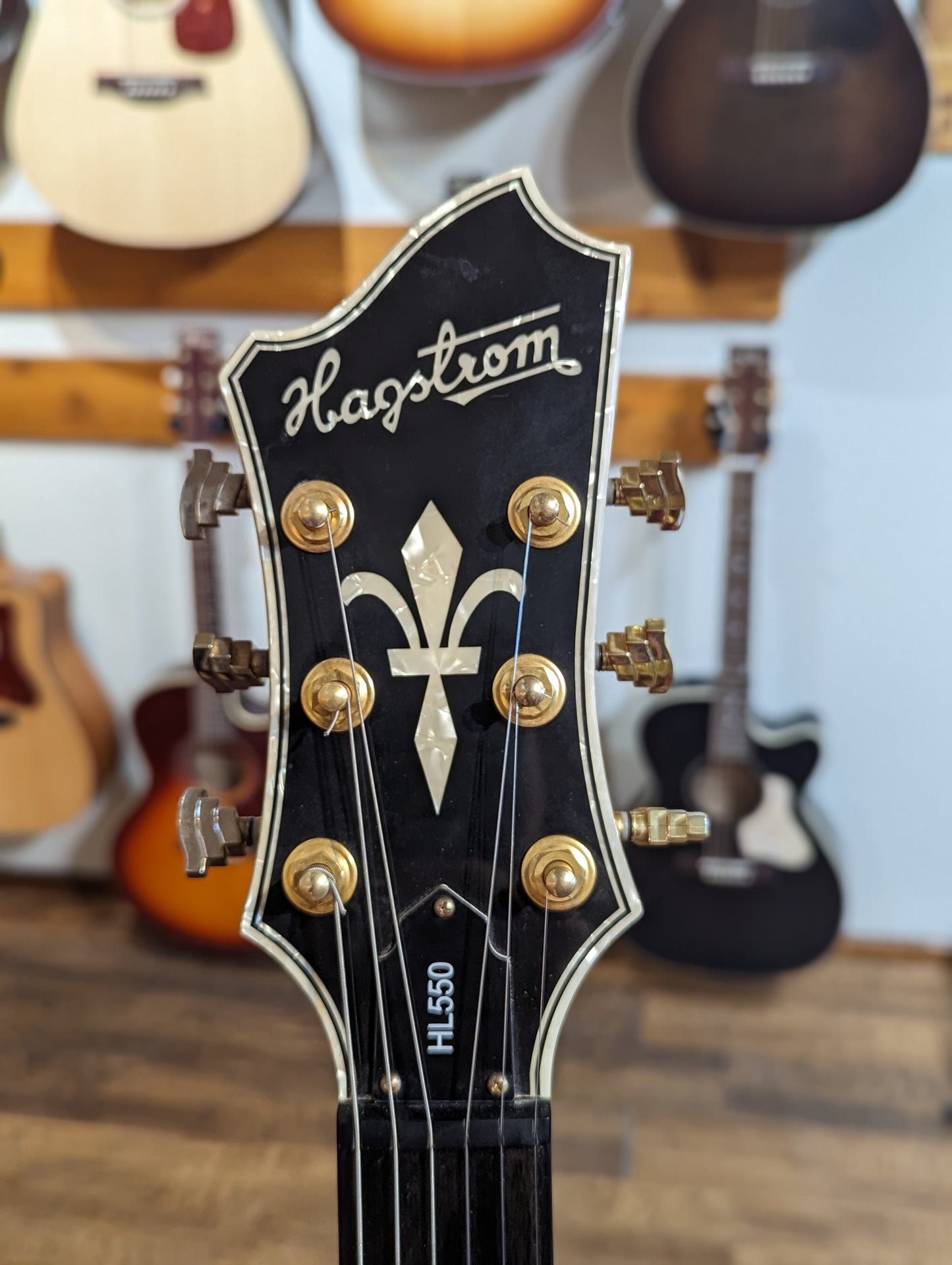 Hagstrom HL550 Hollow Body Electric Guitar w/Case - Natural Mahogany (Used)