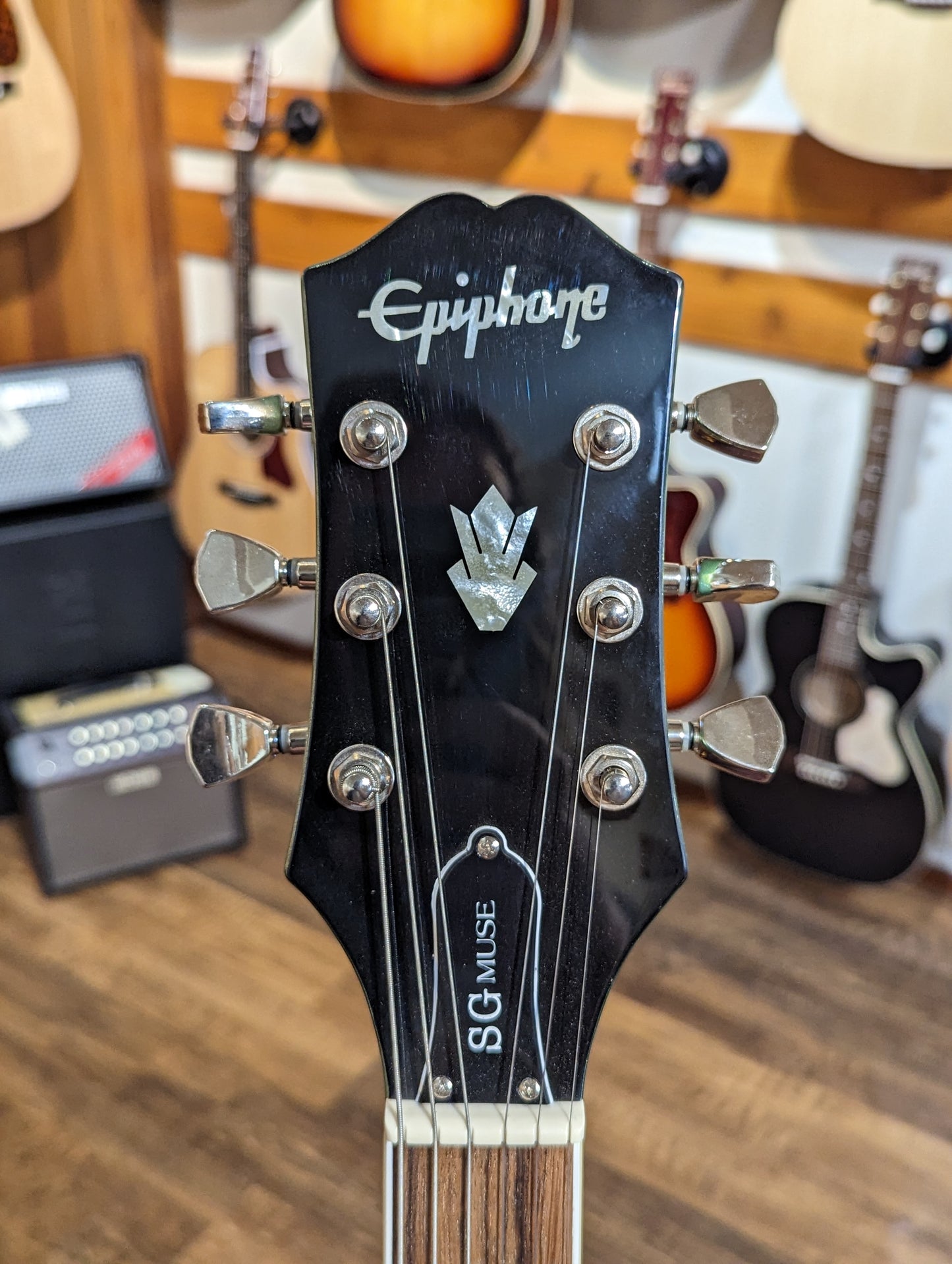 Epiphone SG Muse Electric Guitar w/Case - Wanderlust Green Metallic (2020)